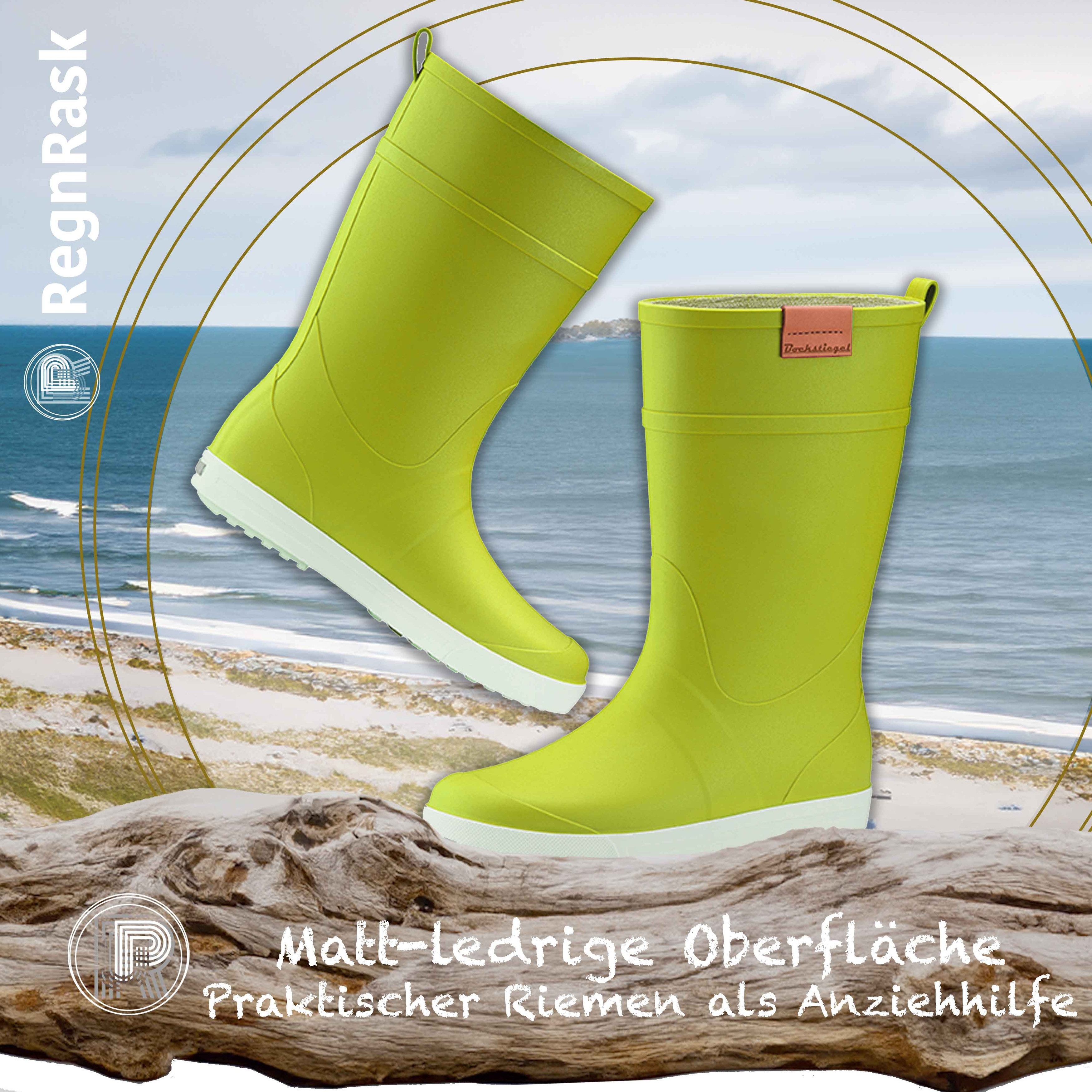 Ultrapower REGNRASK - Damen zweifarbige Gummistiefel Gr. 36-43 Gummistiefel Gartenstiefel Matschstiefel Festivalstiefel