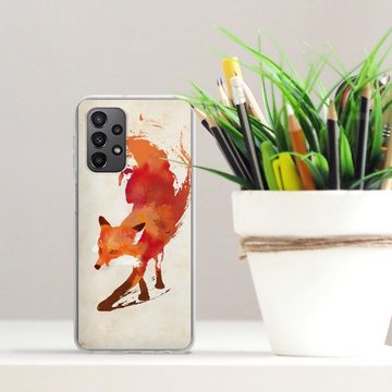 DeinDesign Handyhülle Fuchs Graphic Vulpes Vulpes, Samsung Galaxy A23 5G Silikon Hülle Bumper Case Handy Schutzhülle