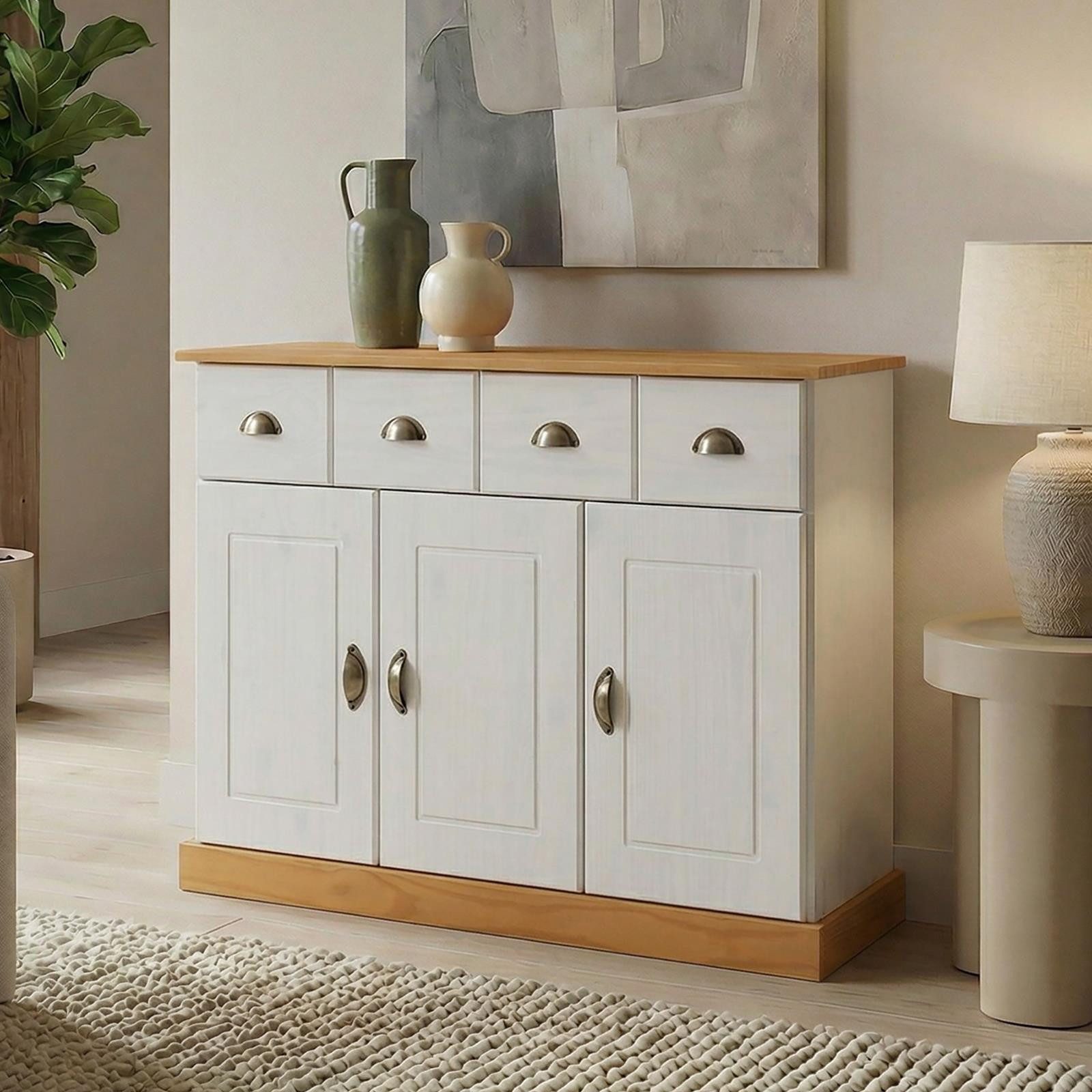 IDIMEX Sideboard PARIS, Sideboard Kommode Apothekerschrank Apothekerkommode Sideboard 2 Schubl