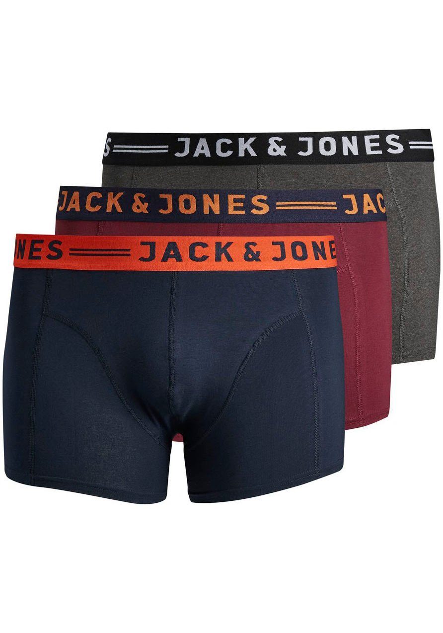 Jack & Jones PlusSize Boxershorts JACLICHFIELD TRUNKS NOOS 3 PACK PLS (Pack günstig online kaufen
