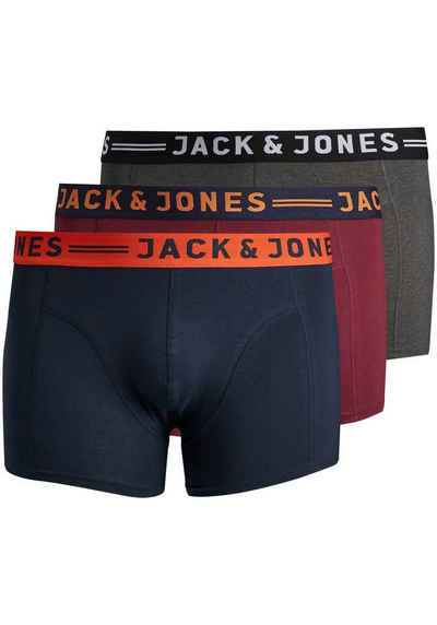 Jack & Jones PlusSize Боксерські чоловічі труси, боксерки JACLICHFIELD TRUNKS NOOS 3 PACK PLS (Packung, 3-St)