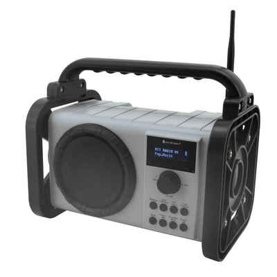Soundmaster DAB80SG Baustellenradio DAB+ Bluetooth Akku IP44 spritzwassergeschützt Digitalradio (DAB)