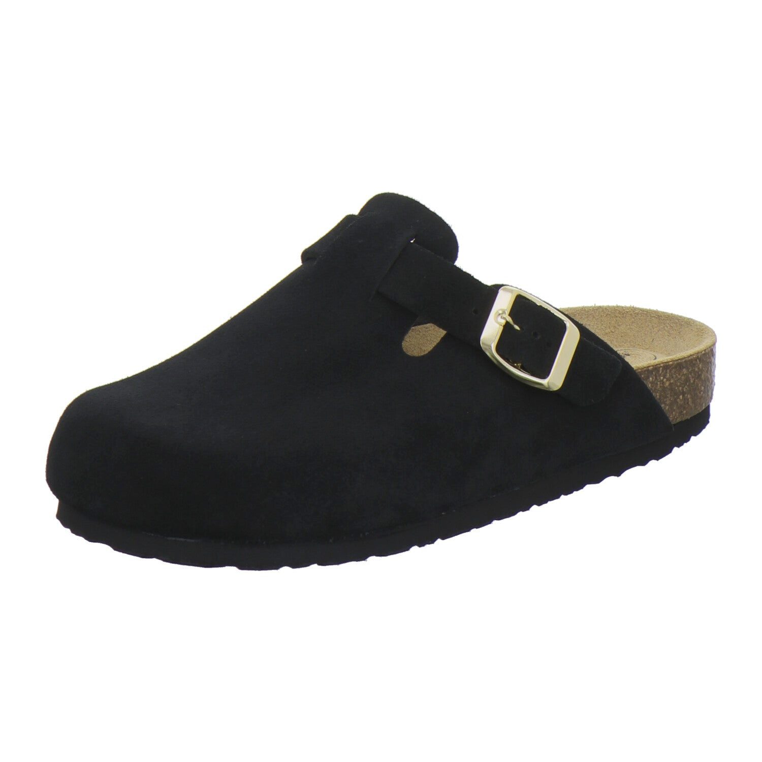 AFS-Schuhe Damen Clog aus Veloursleder mit Fußbett, Made in Germany
