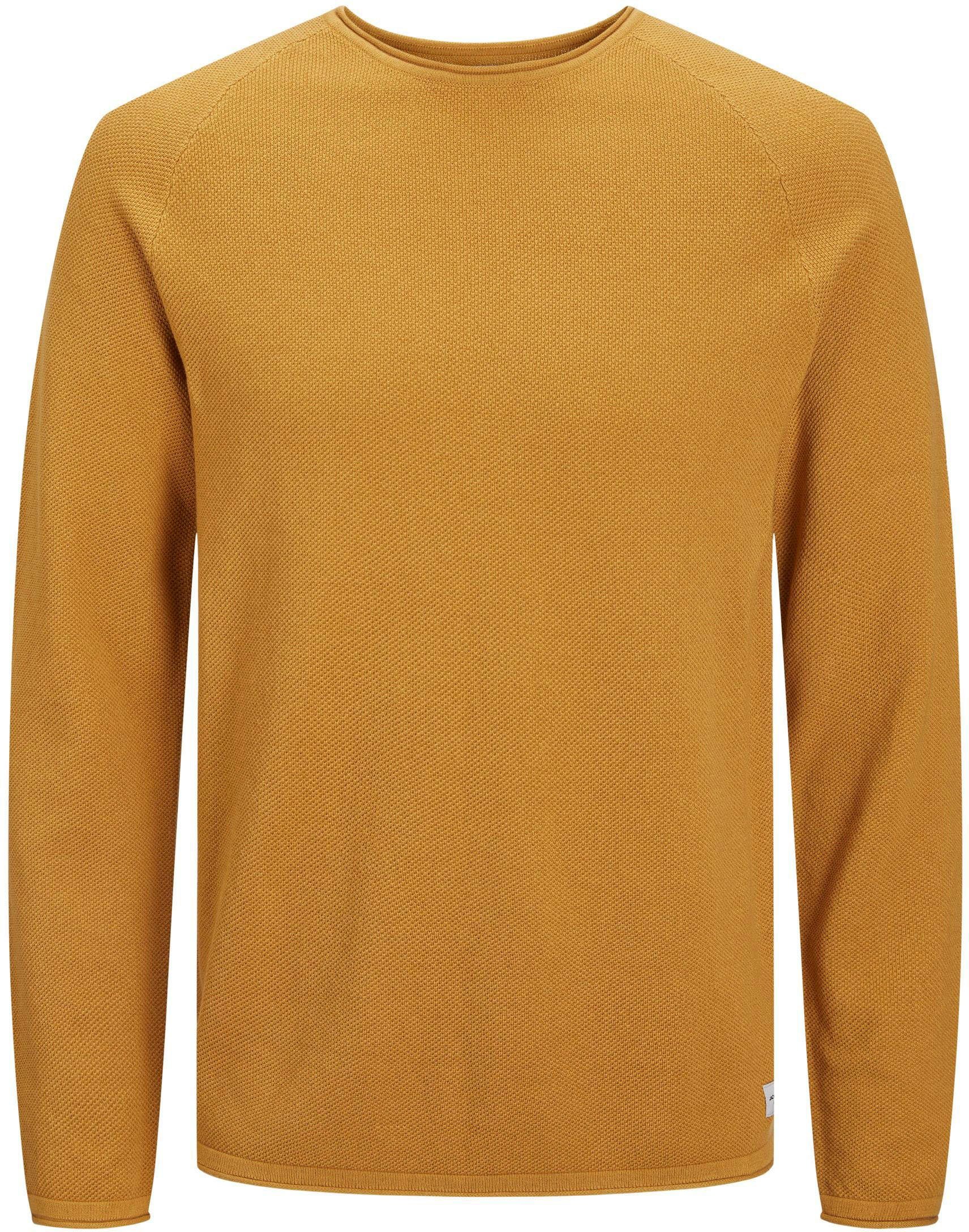 Jack & Jones KNIT Harvest Rundhalspullover HILL Gold