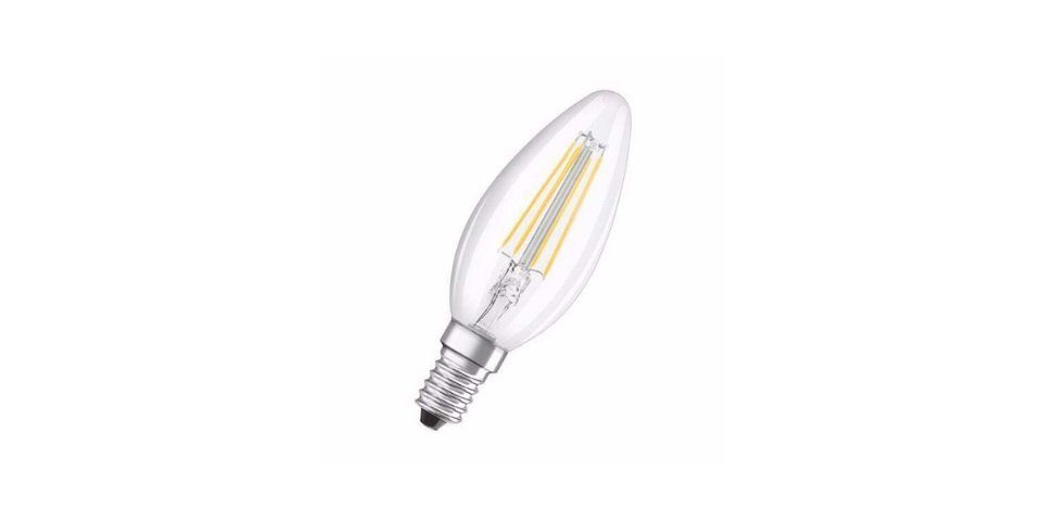 Osram LED-Leuchtmittel LED Base Classic B Lampe 40W Glühbirne E14 Warmweiß [4er], E14, 4 St., Warmweiß, Lange Lebensdauer bis zu 15000 Stunden,470lm,2700K