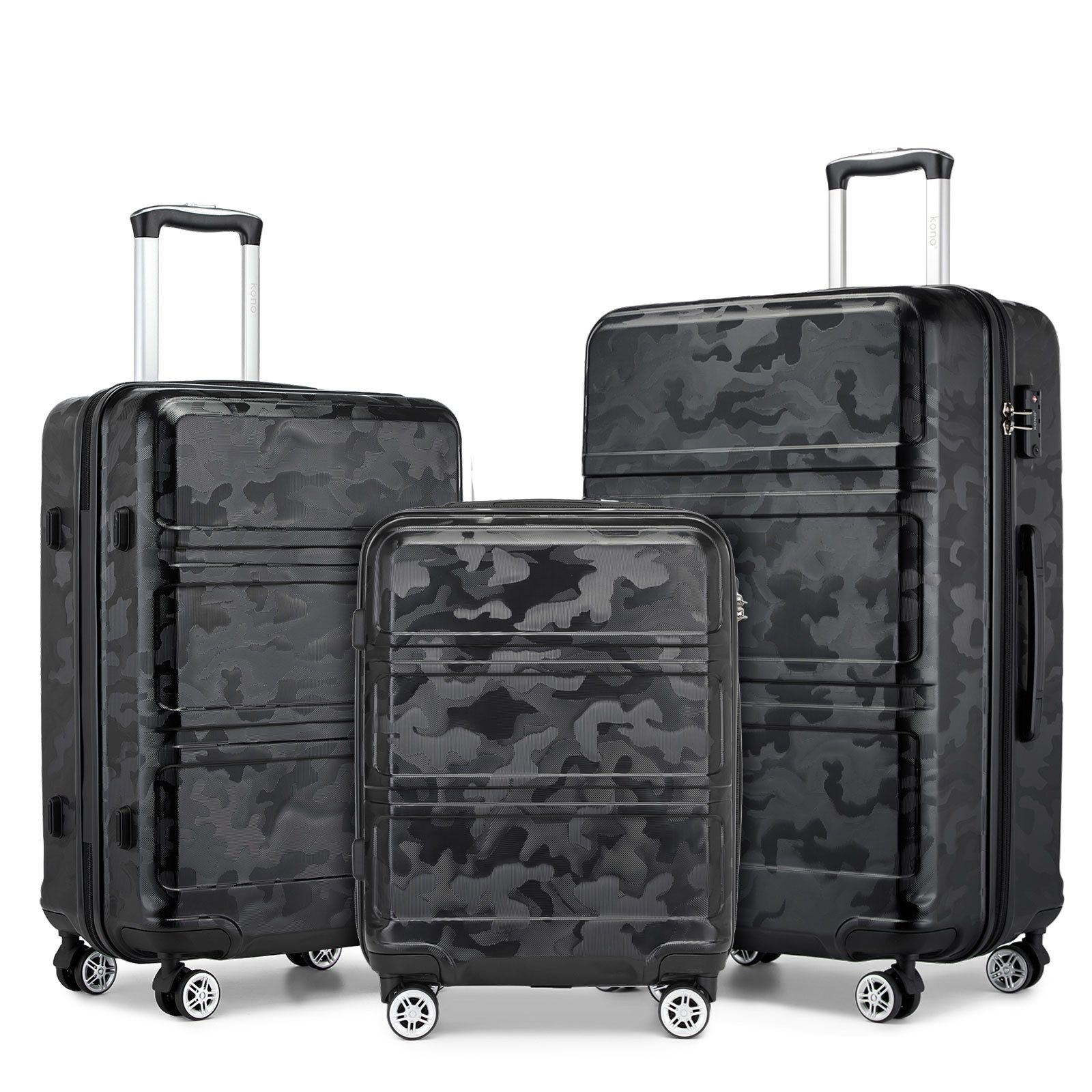KONO Hartschalen-Trolley mit TSA-Schloss - Reisekoffer günstig online kaufen