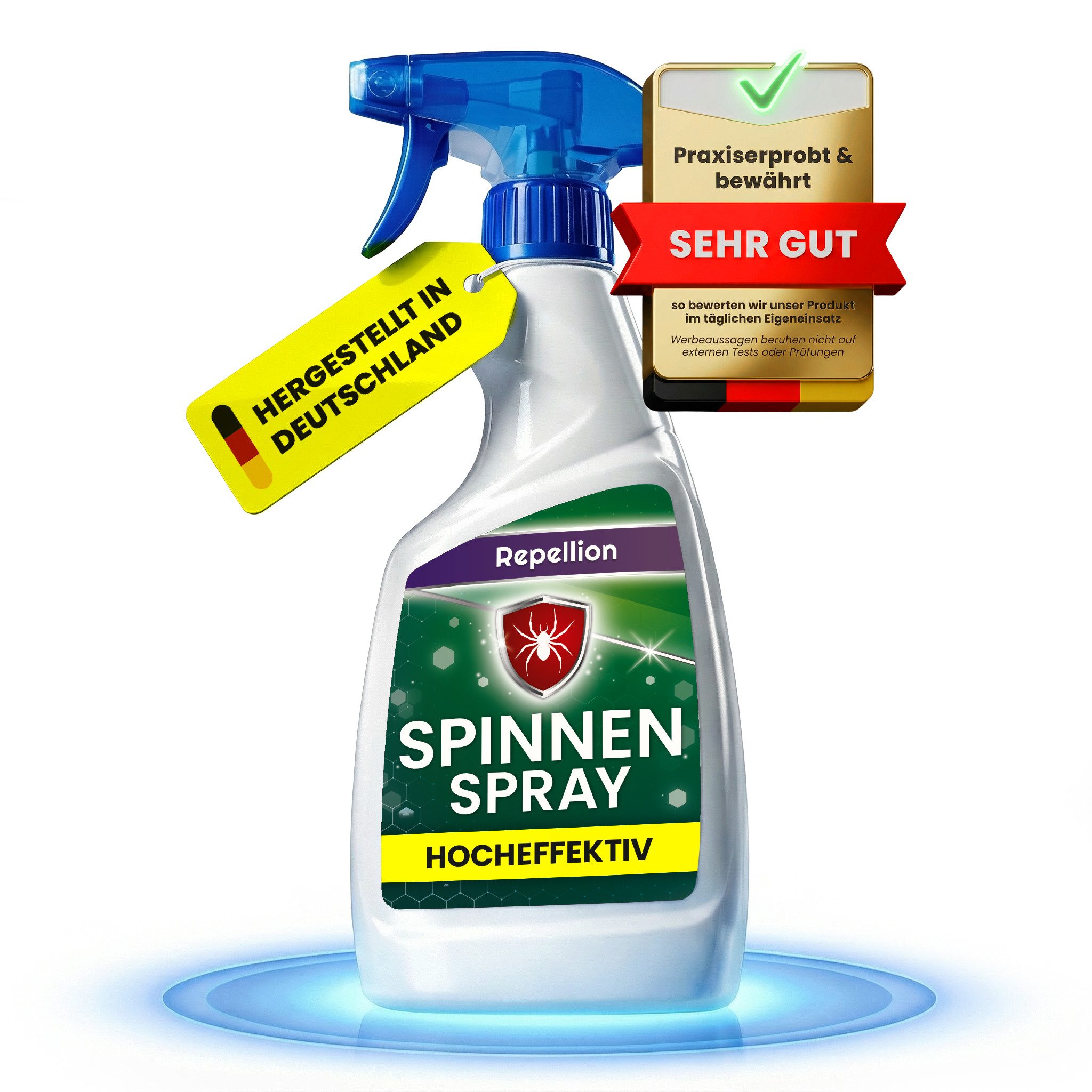 Repellion Insektenspray Spinnenspray – Langzeitwirkung gegen Spinnen, 500 ml, Für Innen & Außen - Schutzbarriere