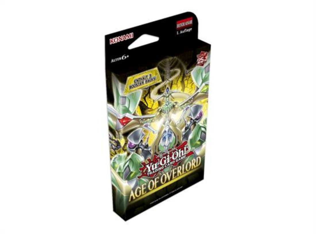 Konami Sammelkarte Yu-Gi-Oh! Age of Overlord Tuckbox, Deutsche Karten 1. Auflage - 3 Booster Packs