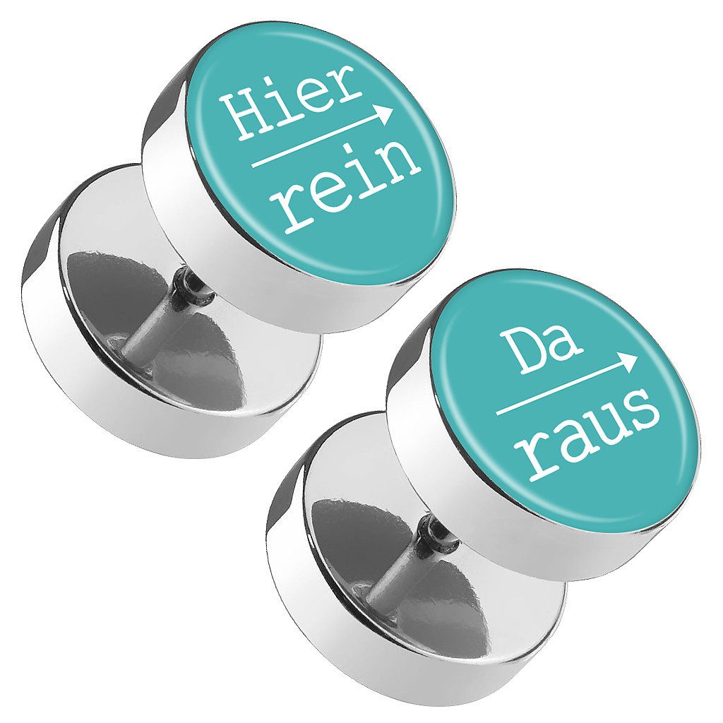 Taffstyle Piercing-Set Motiv Fake Plug 1 günstig online kaufen