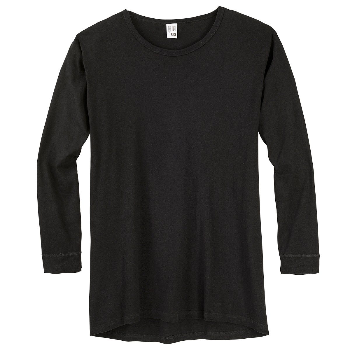 ADAMO Unterhemd Übergröße Adamo Langarm Unterhemd Feinripp schwarz günstig online kaufen