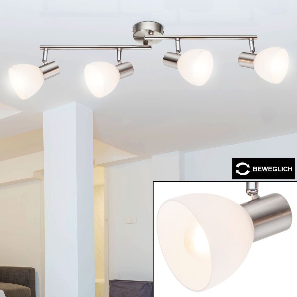 Globo Deckenlampe Spotleiste Deckenleuchte Küchenlampe 4 Flammig beweglich LED L 68 cm 