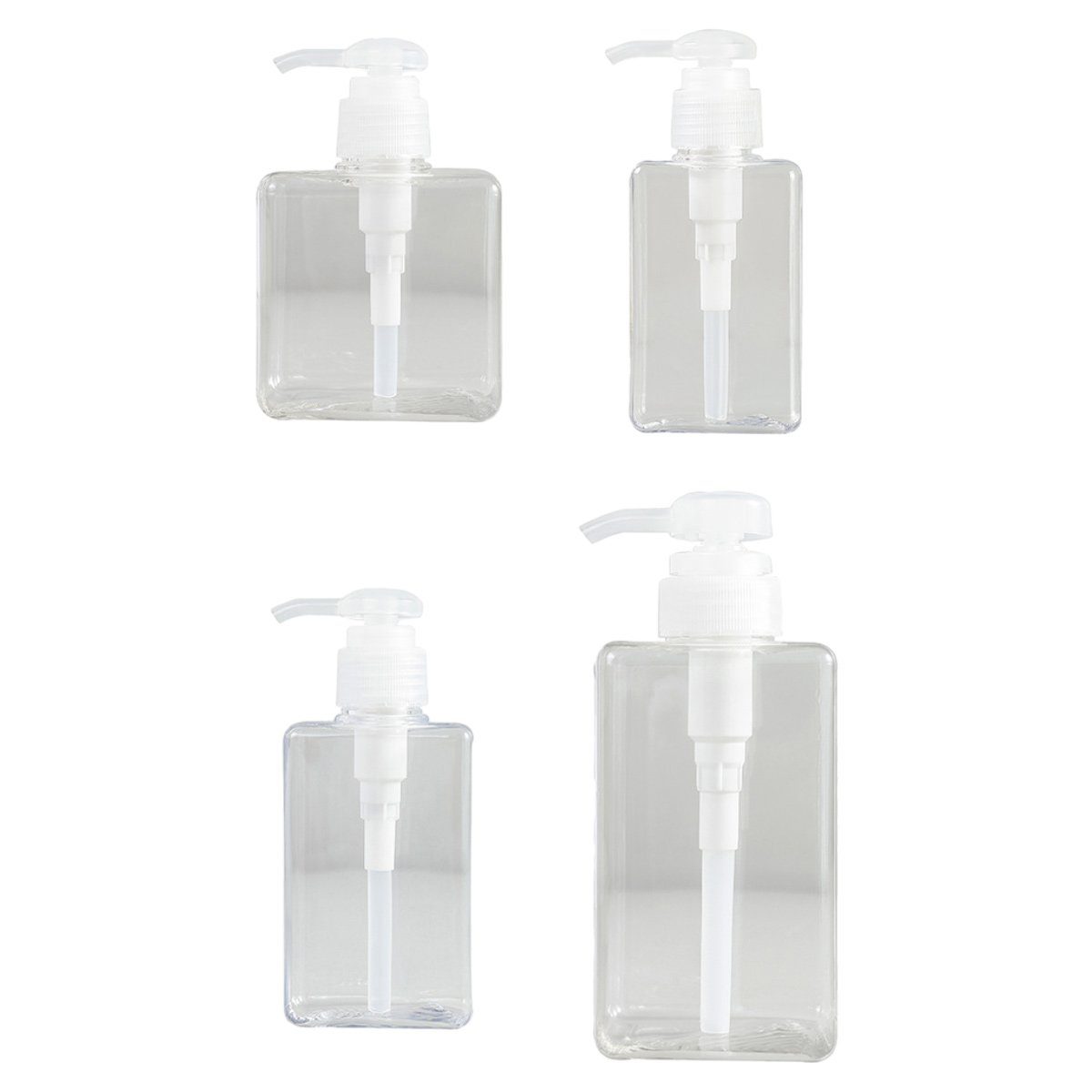 Jormftte Seifenspender Seifenspender Kunststoff, Pumpspender Plastik,für Shampoo,Dusche Transparent