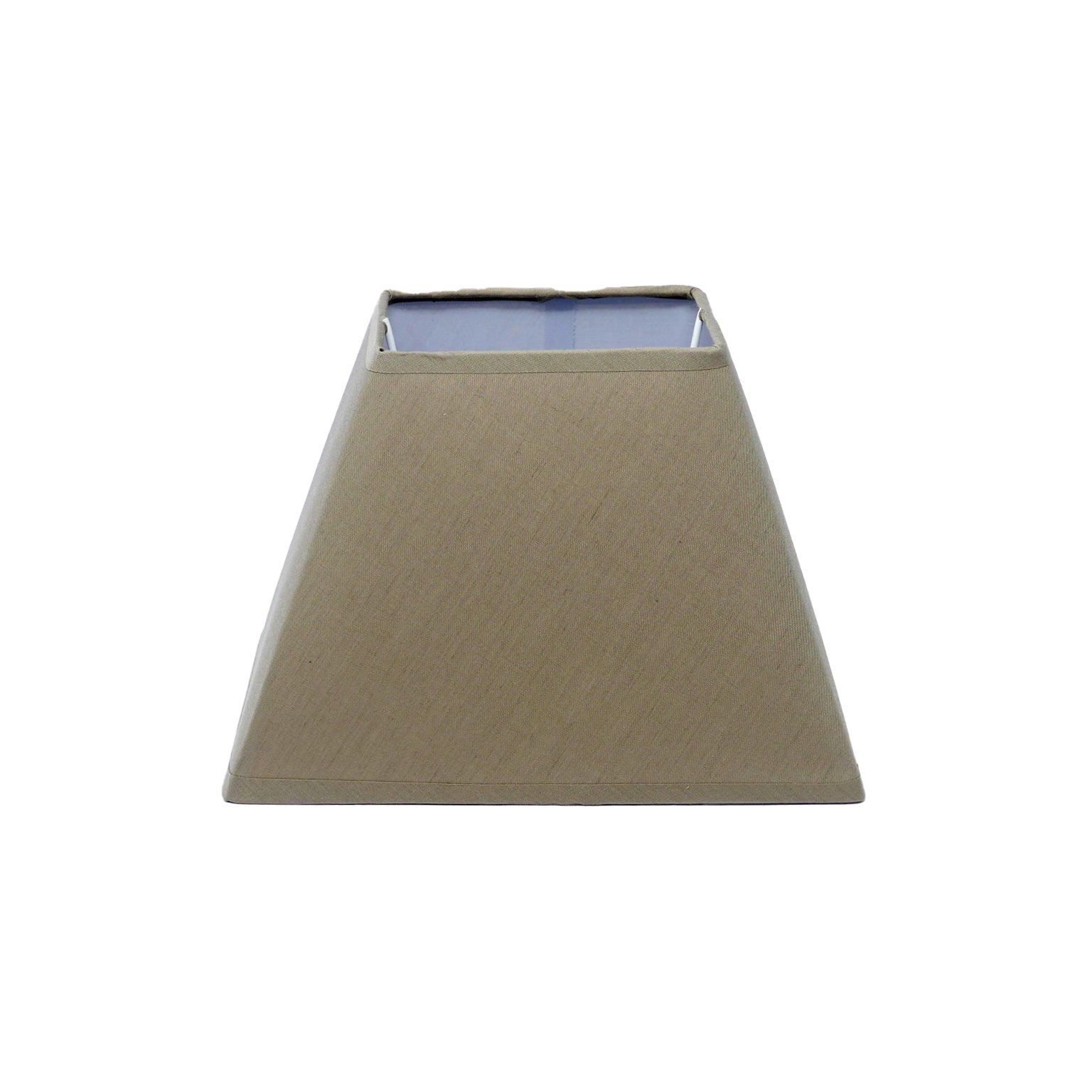 B&S Lampenschirm LampenschirmStoff E14 / E27 Fassung Sand Trapez H 16 cm günstig online kaufen