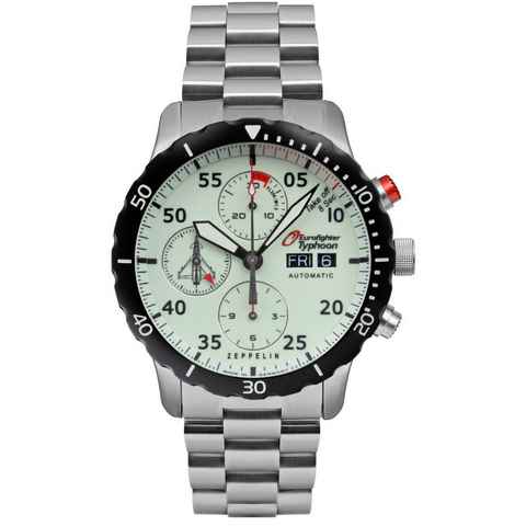 ZEPPELIN Chronograph Eurofighter Typhoon, ETA Valjoux 7753, Limited Edition, 7218M-5