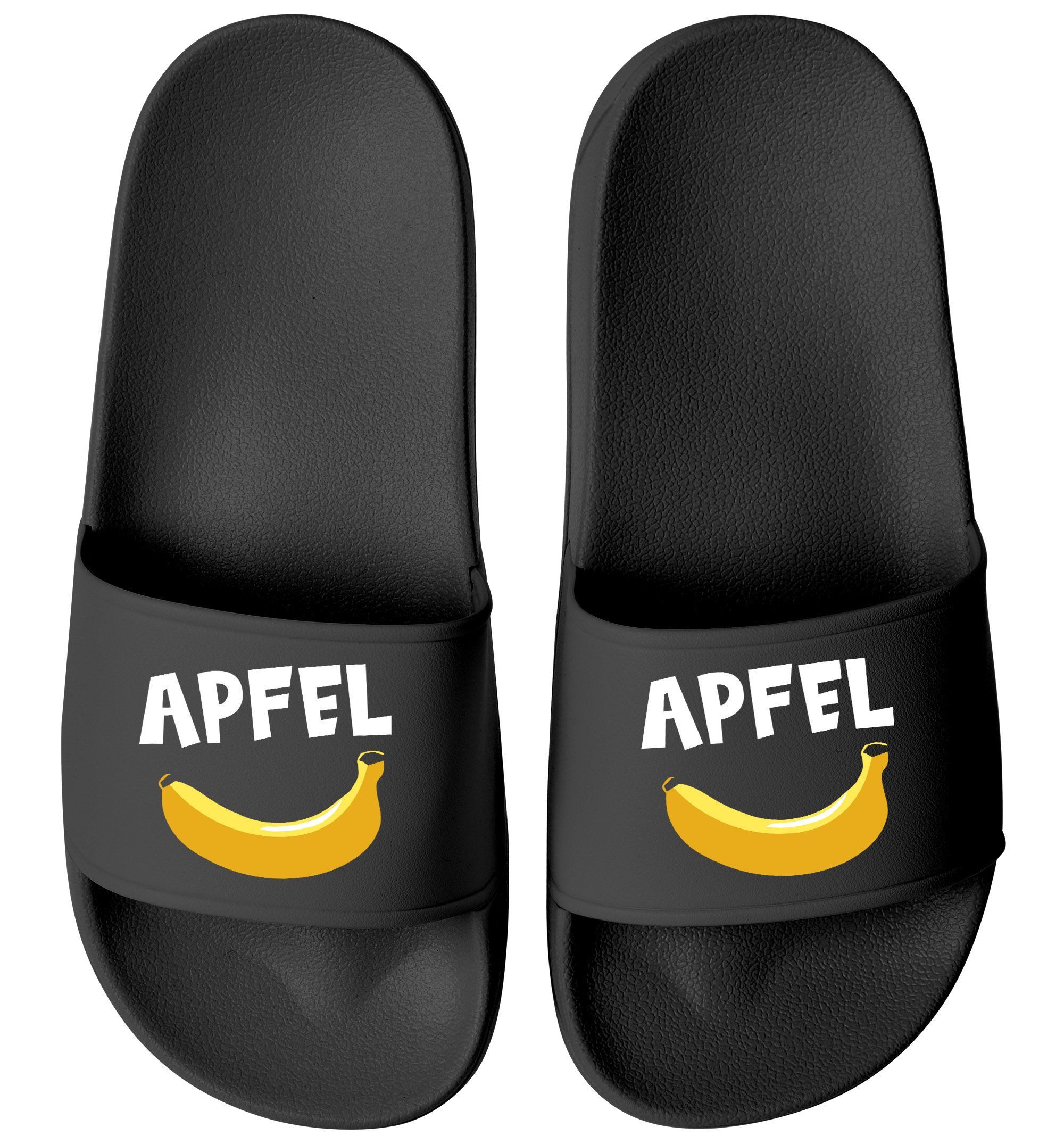 MoonWorks Moonworks® Badeschlappen mit Apfel-Banane Motiv günstig online kaufen