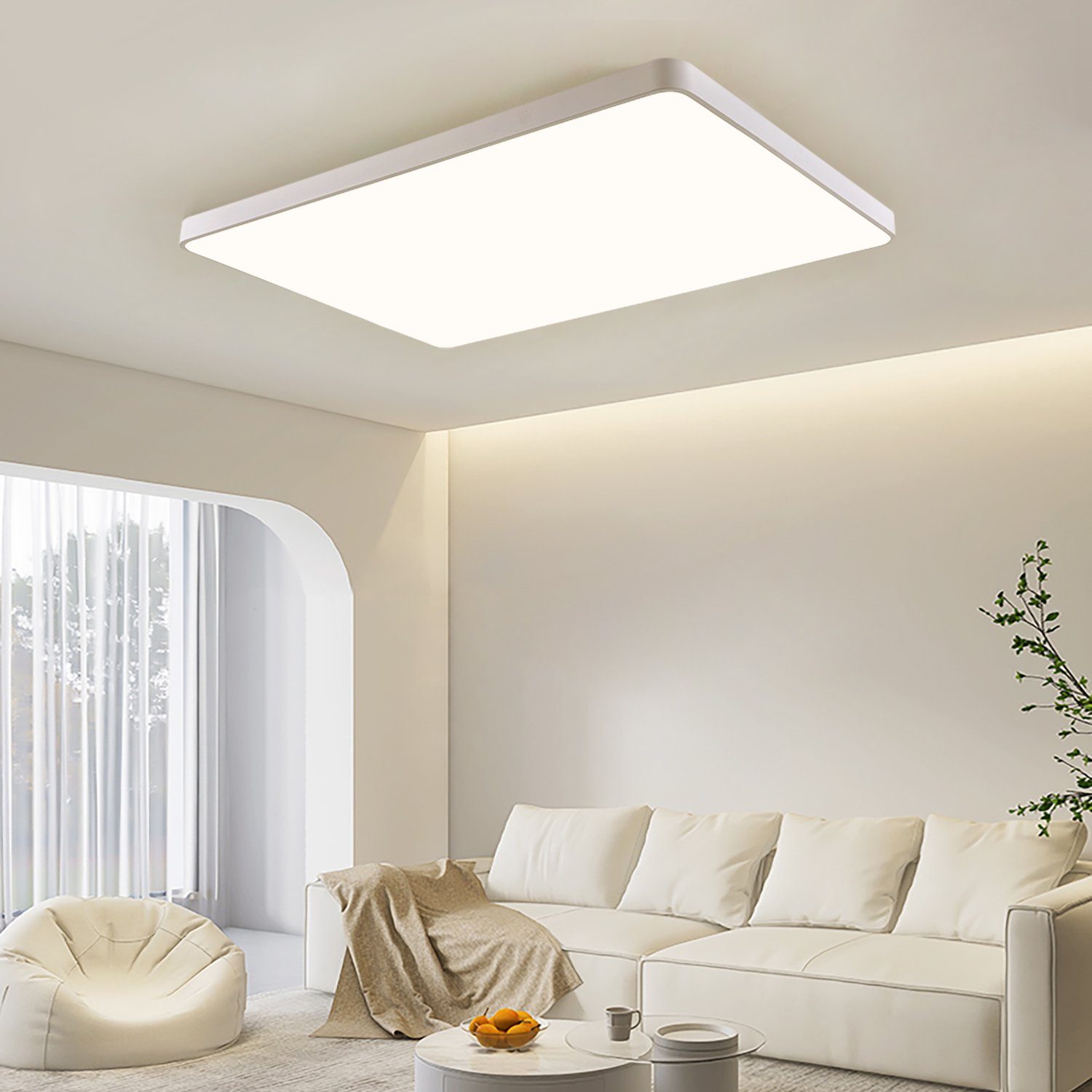 JDONG LED Deckenleuchte 90cm Deckenlampe dimmbar mit Fernbedienung 3000-600 günstig online kaufen