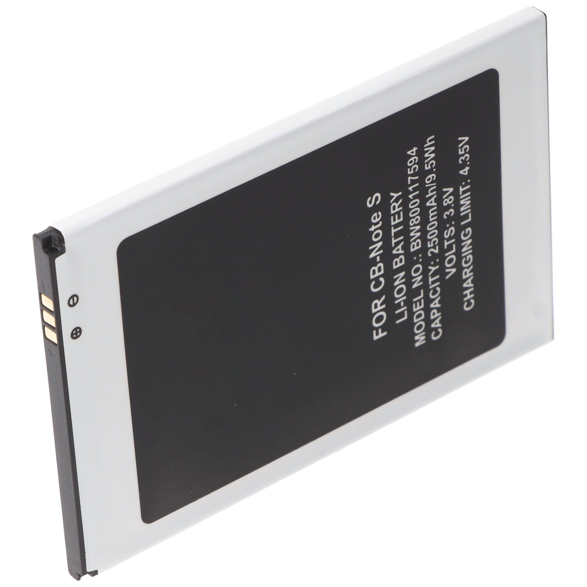 Note Akku S, 3.7 99,3x64,9x4 für AccuCell Volt Smartphone Cubot 2500mAh Li-Ion-Akku