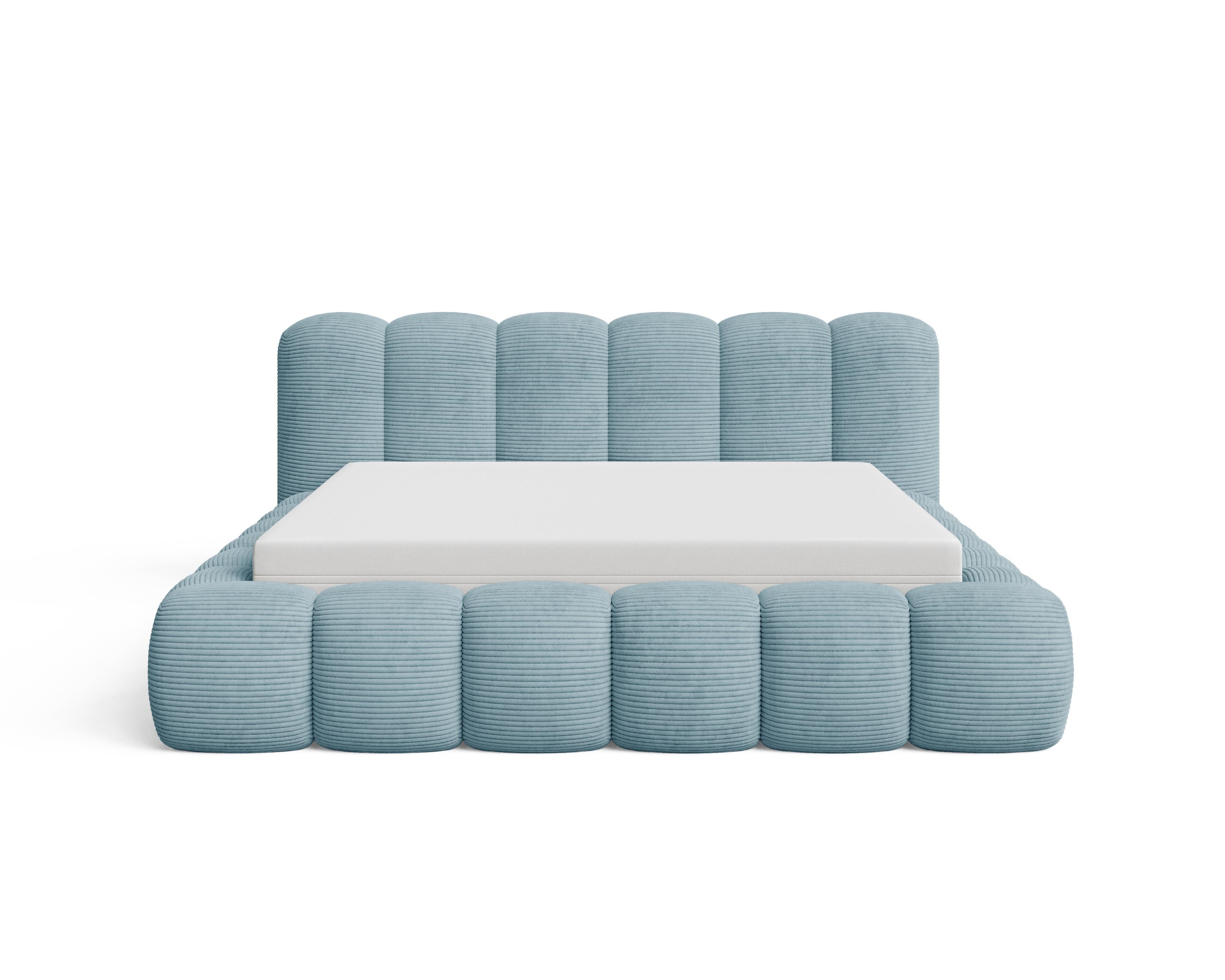 Chilly Möbel Polsterbett Stoff mit Stauraum und Hubfunktion Holzrahmen (Boxbett ohne Matratze in vielen Farben, 1-tlg., 140x200 160x200 180x200 200x200cm), gepo – Bild 5 von 5
