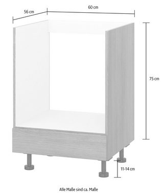 Kochstation Herdumbauschrank KS-Trea UHBL60 Breite 60 cm, Höhe 75 cm