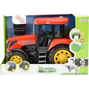 Toi-Toys Spielzeug-Traktor Traktor DeLuxe rot mit Licht und Ton