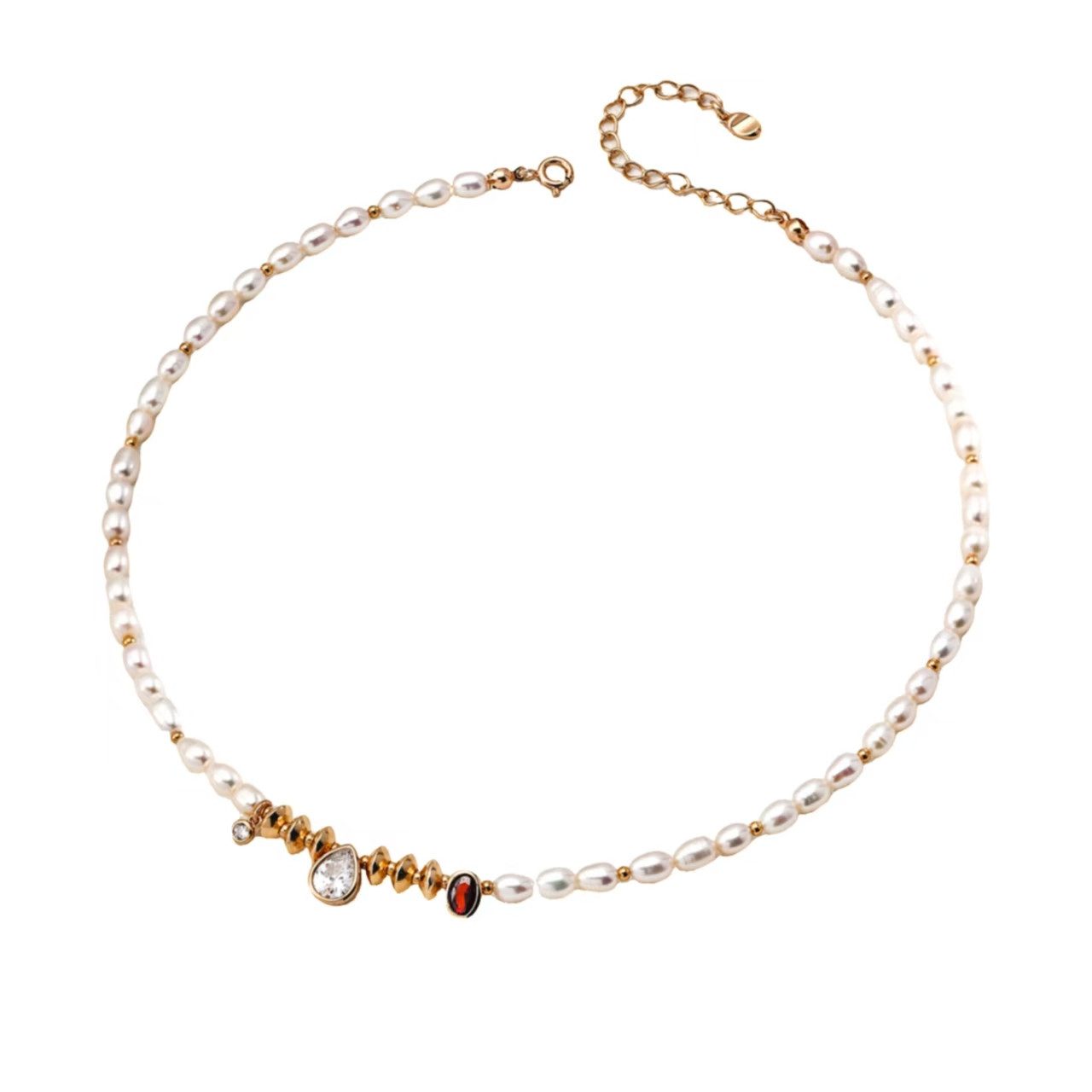 Kette mit Anhänger Silber 925,Perlen Halskette Damen,Halskette,halskette mädchen