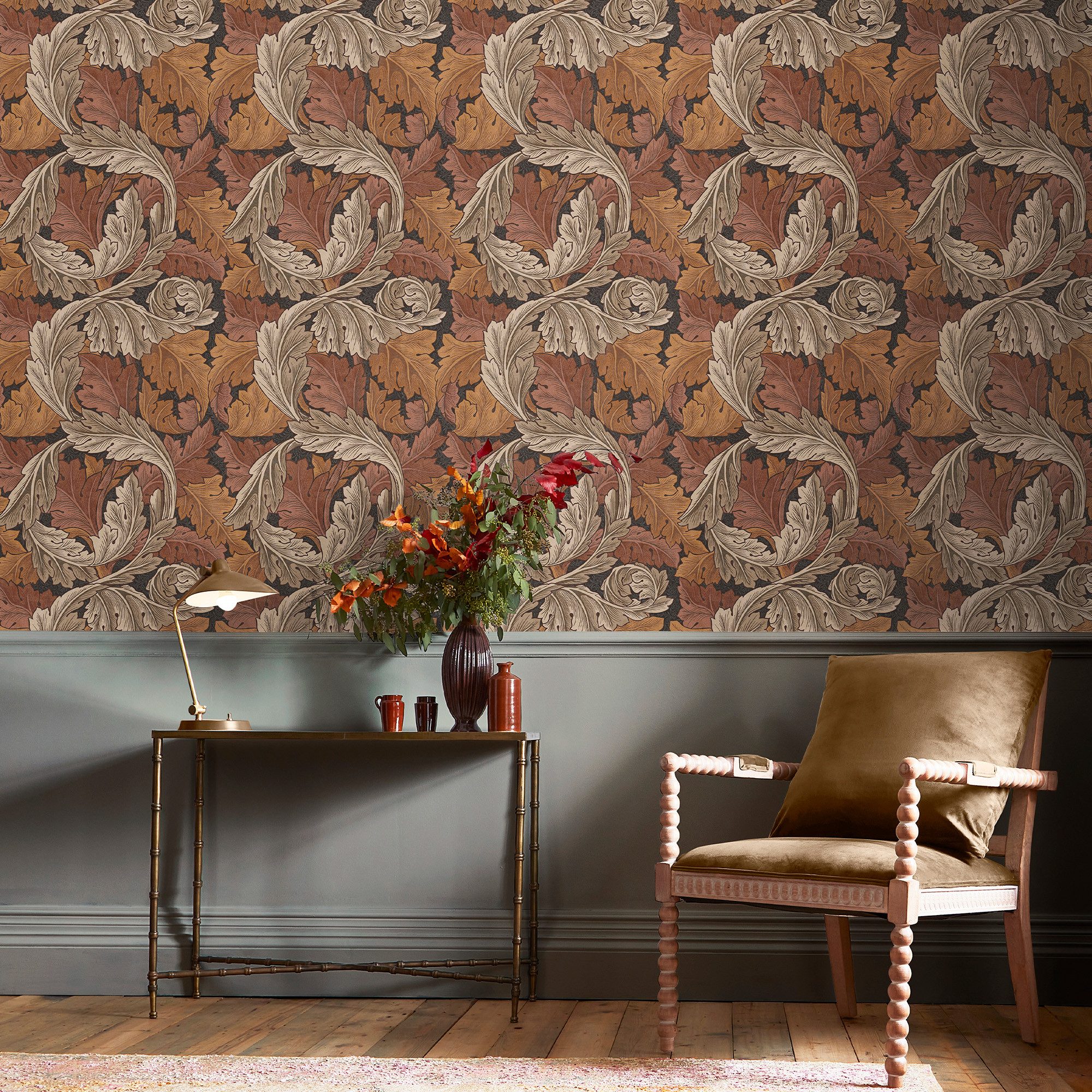 WILLIAM MORRIS AT HOME Vliestapete Acanthus, texturiert, Retro, (1 St), Design Обои