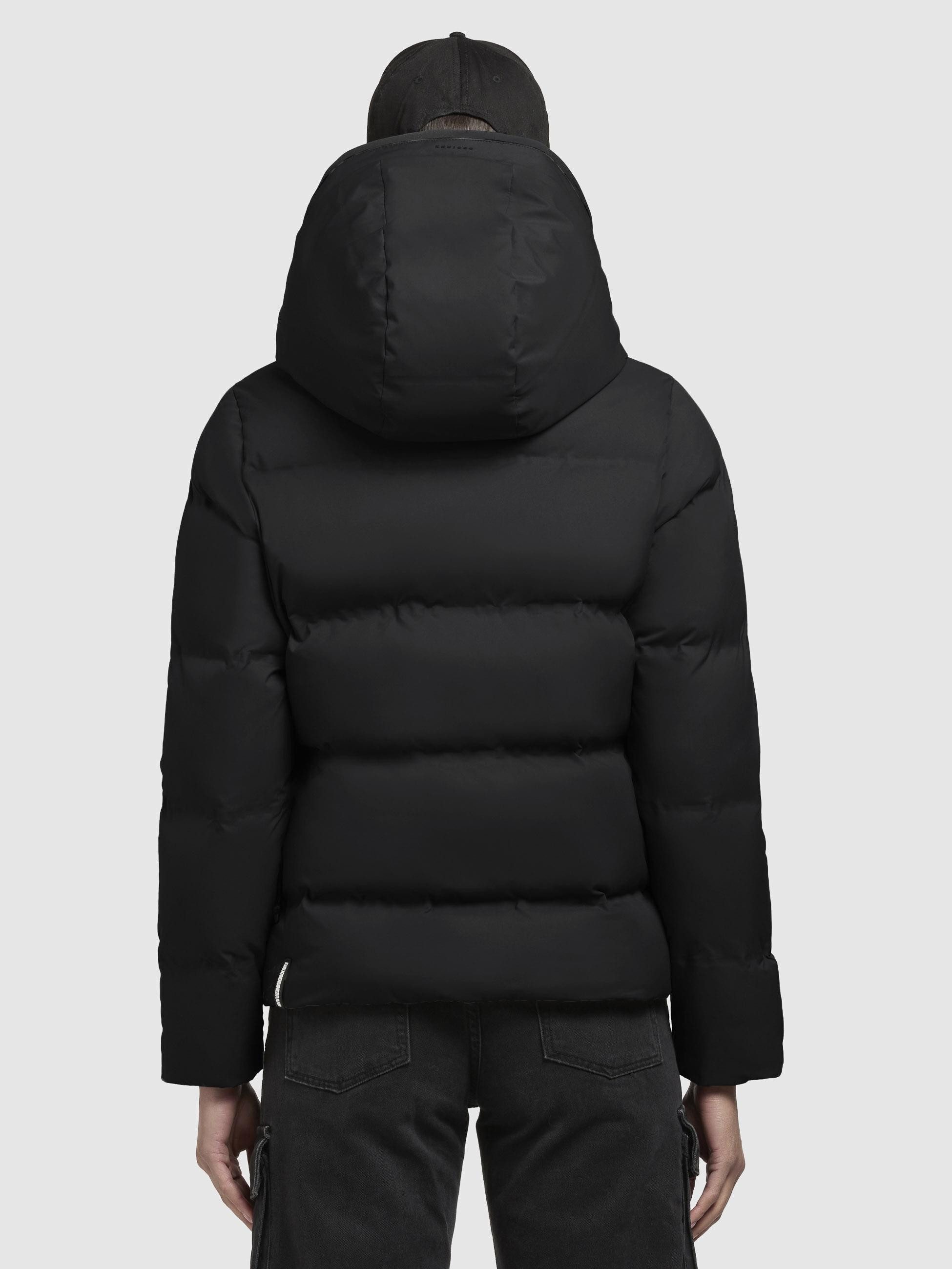 khujo Winterjacke Liev-YM Warme gesteppte Damen Kapuzenjacke