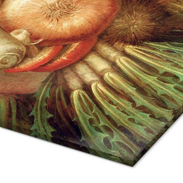 Posterlounge Acrylglasbild Giuseppe Arcimboldo, Der Gemüsegärtner oder Ein Scherz mit Gemüse, Malerei