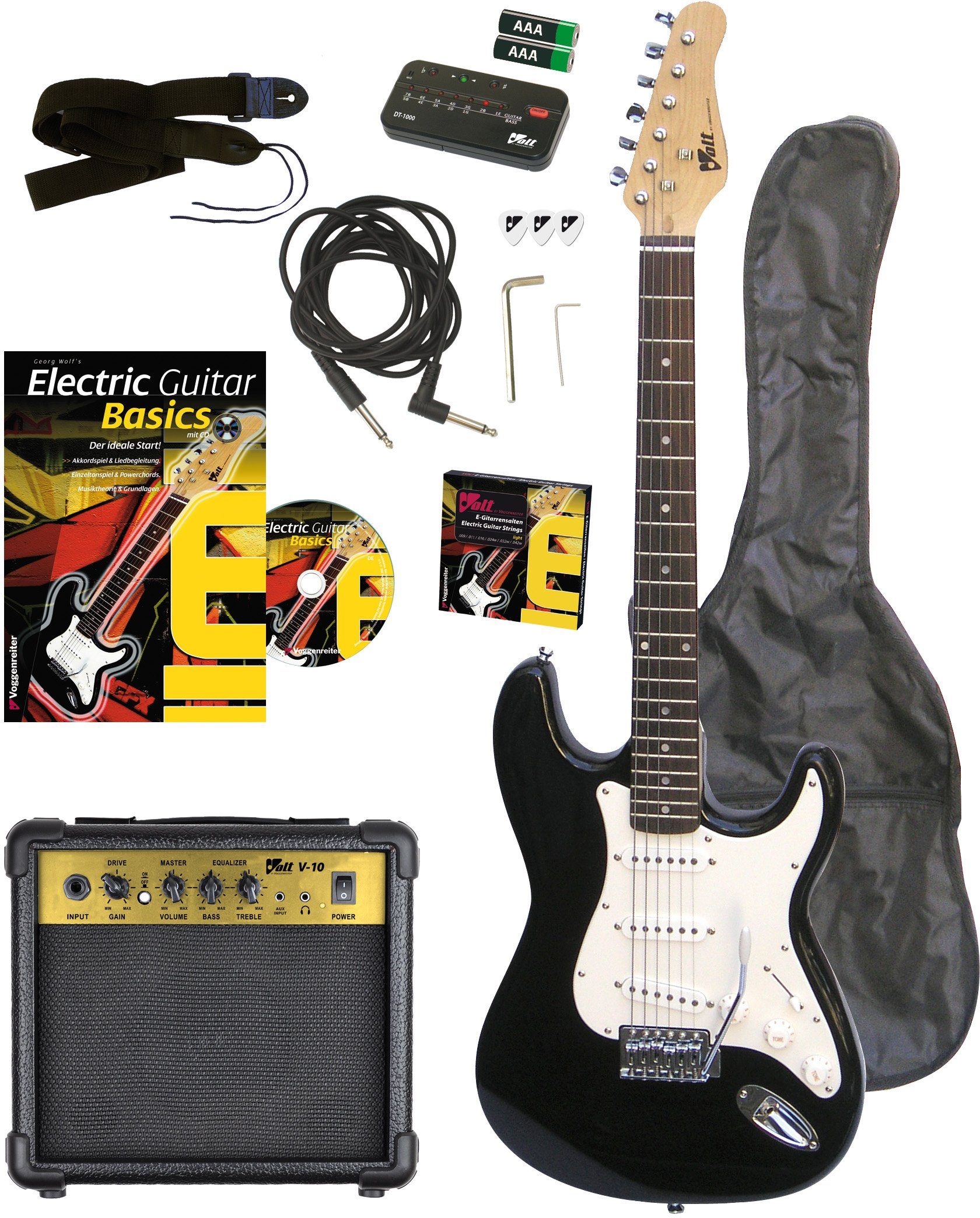 Voggenreiter E-Gitarre Volt E-Gitarren-Set EG 100, Set