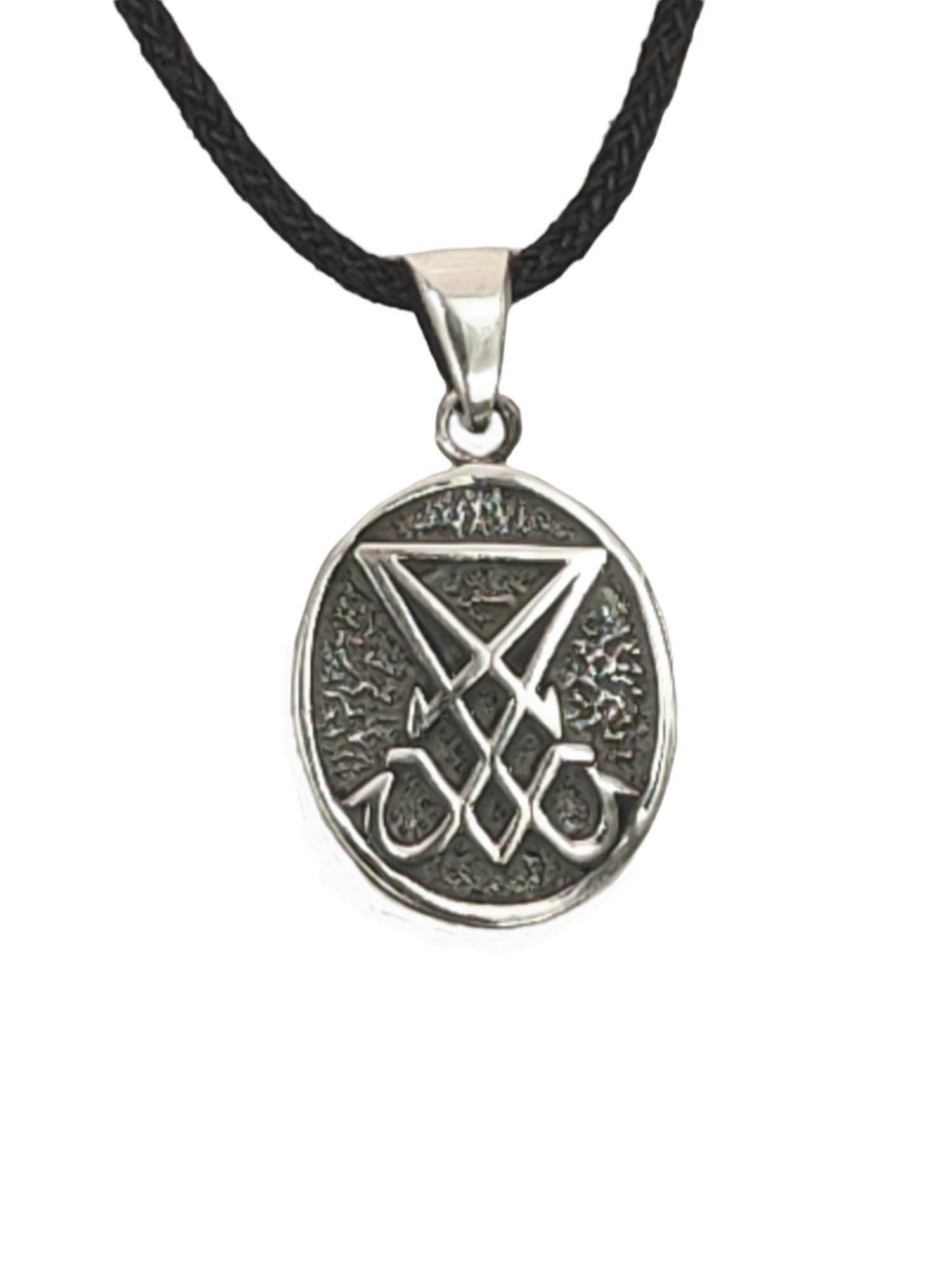 Kiss of Leather Kettenanhänger SIEGEL LUZIFERS 925 Anhänger Schwefel Symbol günstig online kaufen