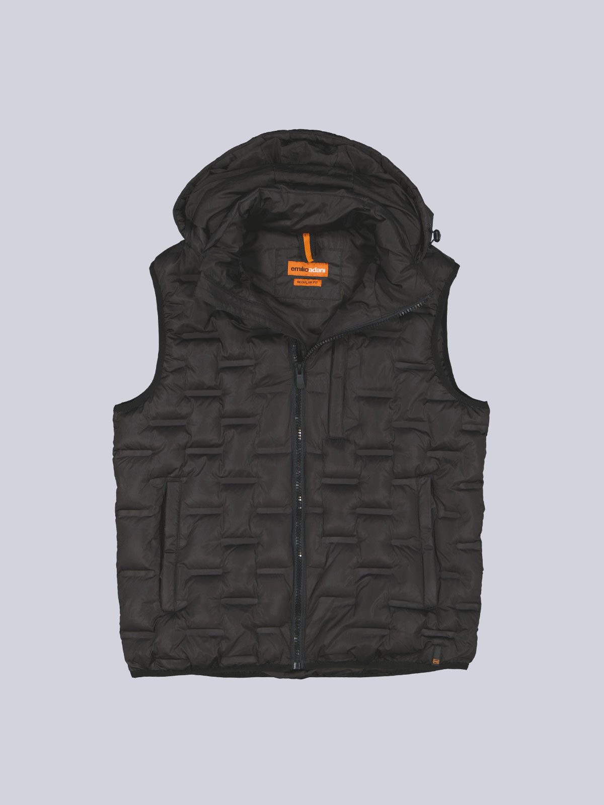 emilio adani Kurzweste emilio adani Herren Steppweste mit Sorona-Füllung, Schwarz