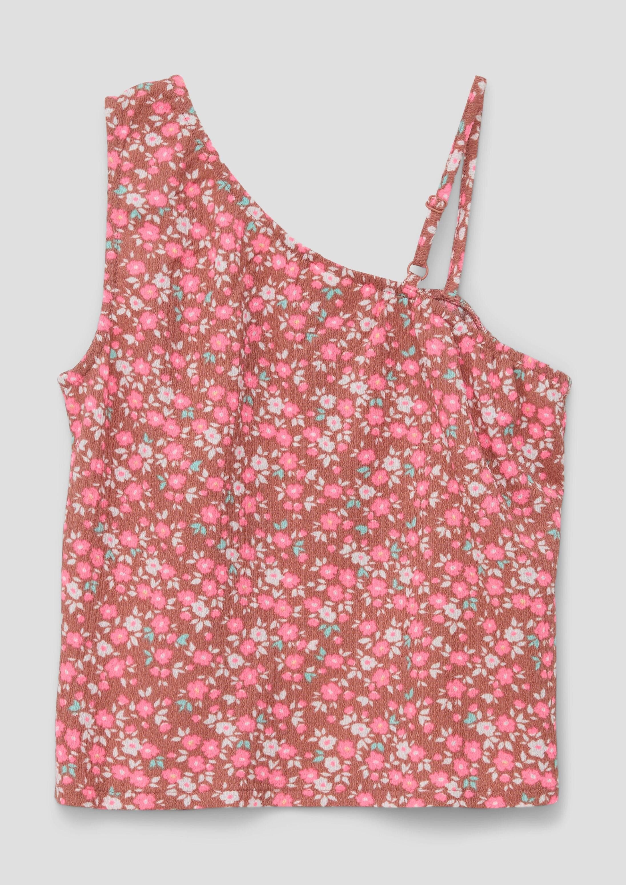 s.Oliver Muskelshirt T-Shirt Top mit asymmetrischem Ausschnitt