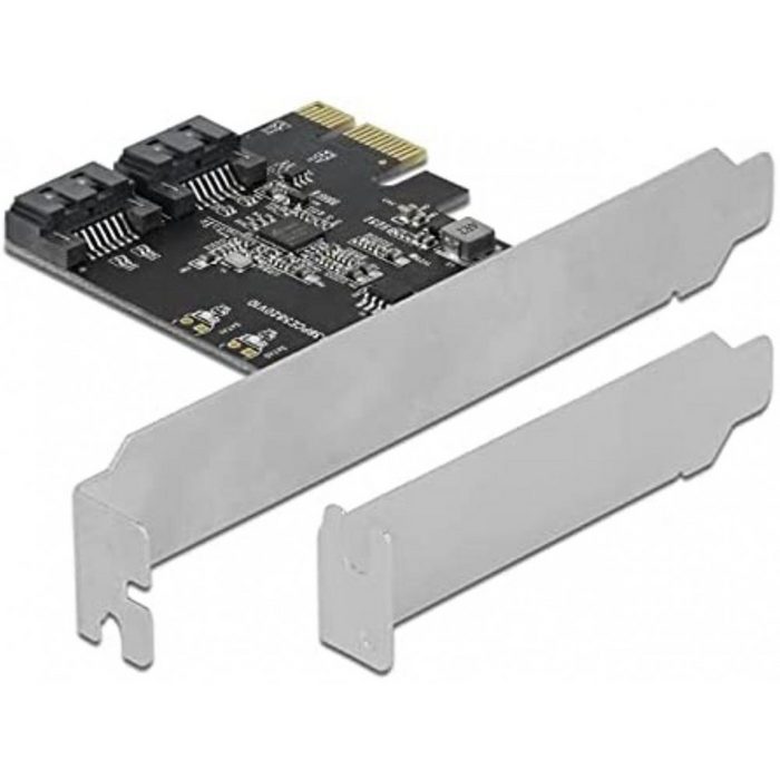Delock 90431 - 2 Port SATA PCI Express Karte - schwarz/grau Adapter