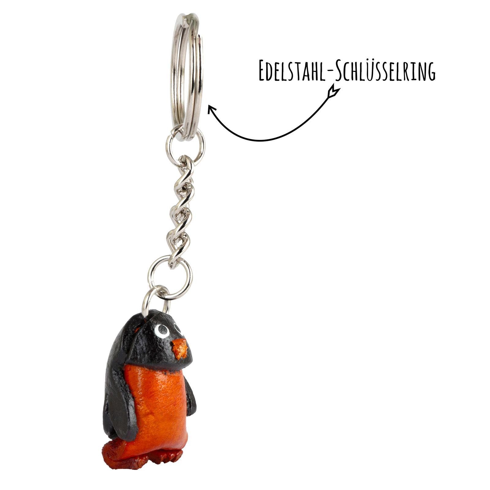Monkimau Schlüsselanhänger Set Pinguin Schlüsselanhänger aus Leder