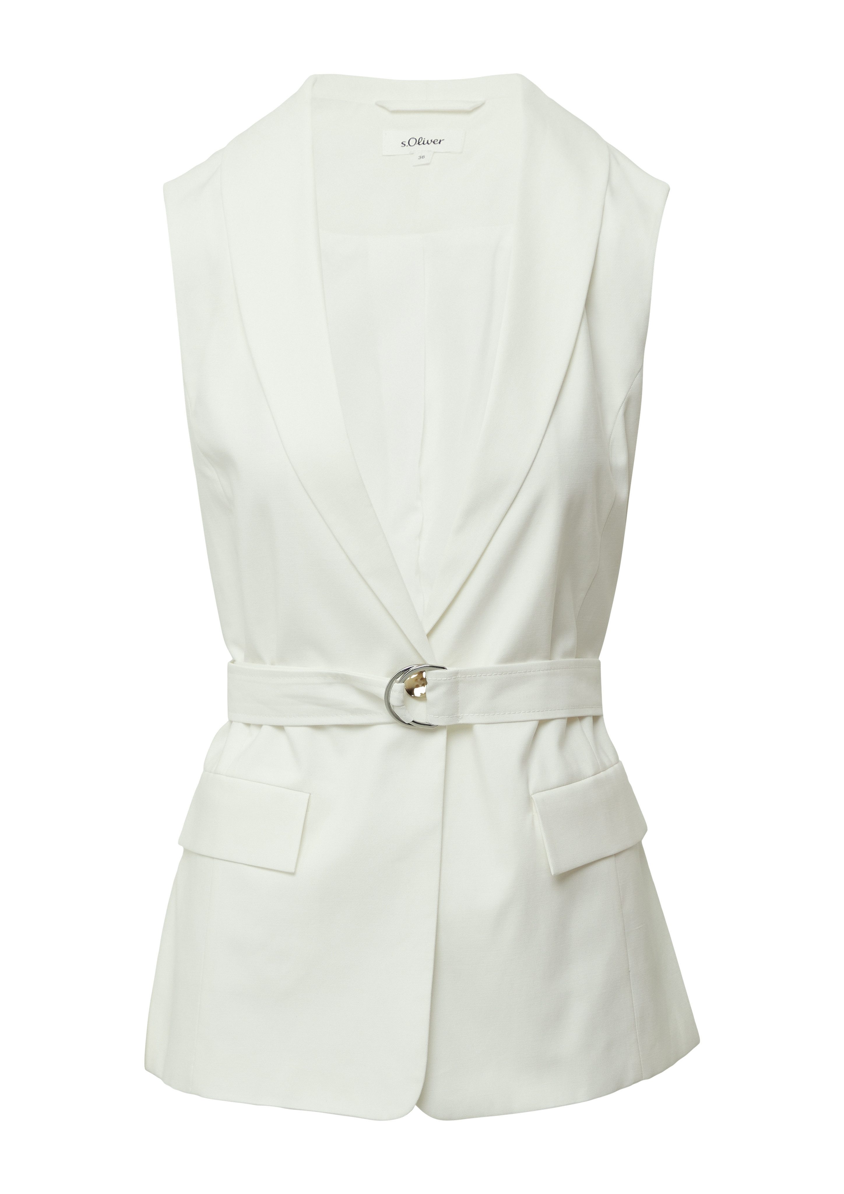 s.Oliver Longweste mit Twill-Struktur