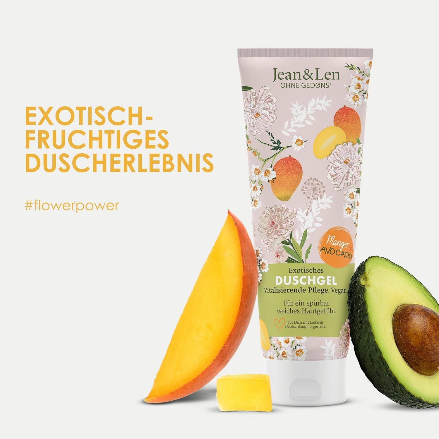 Jean & Len ohne Gedons* Duschgel Exotisches Duschgel Mango/Avocado, 1-tlg., Vegan