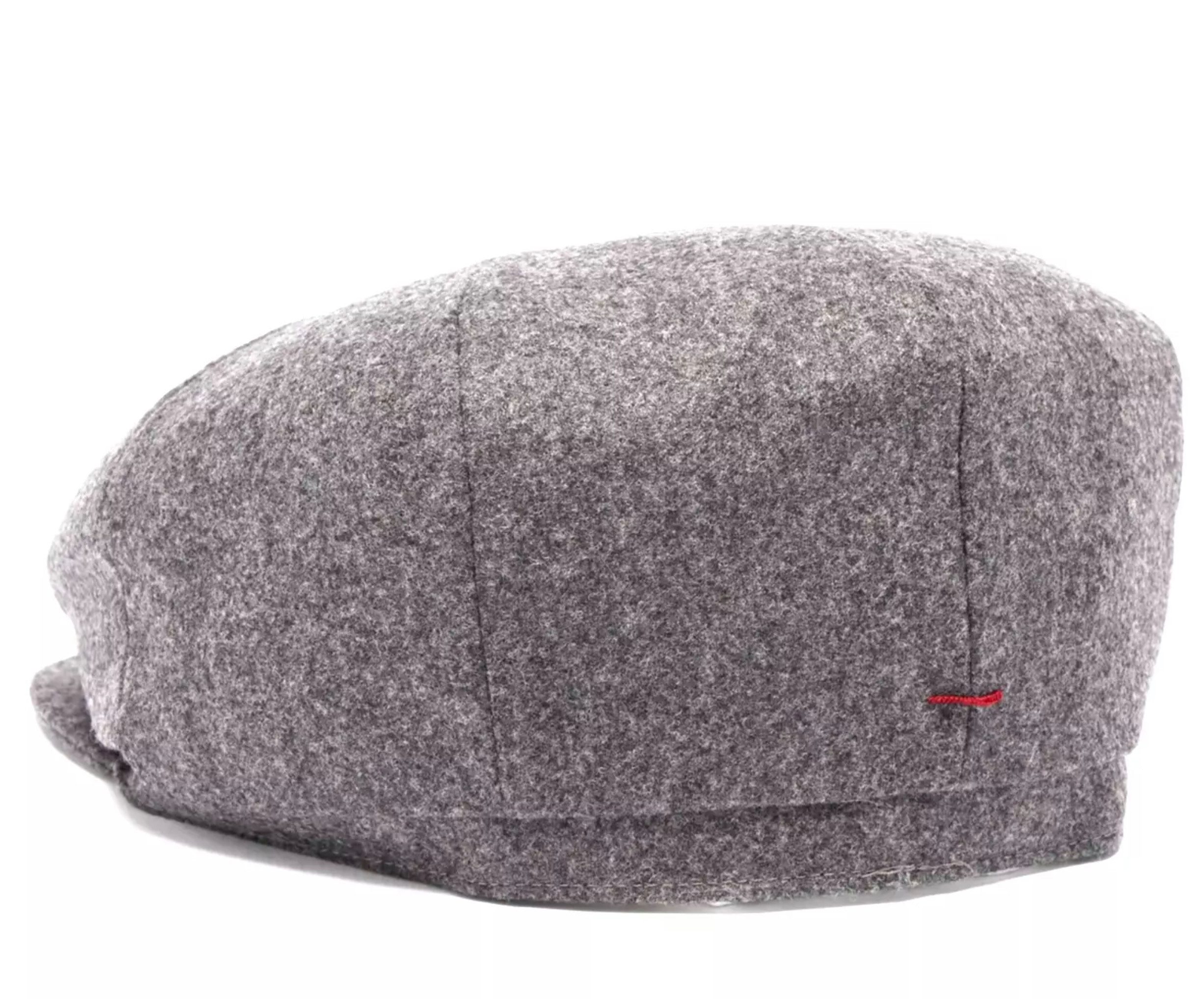 BRUNELLO CUCINELLI Schiebermütze Mütze Flat Cap aus Schurwolle Vereint italienische Handwerkskunst mit britischem Erbe
