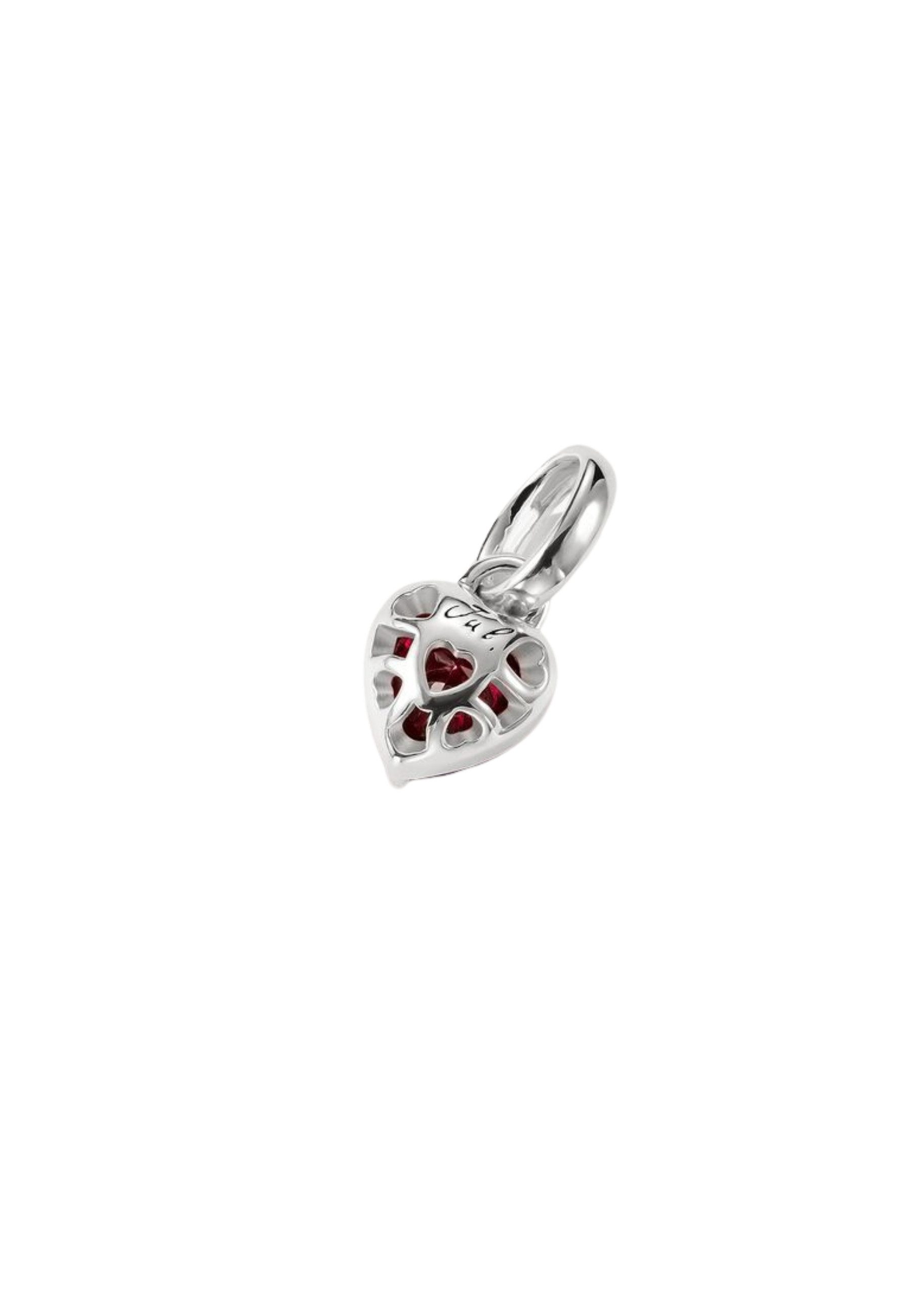 THOMAS SABO Kettenanhänger Silber Charm Anhänger Herz Geburtsstein Juli Connect (Set)