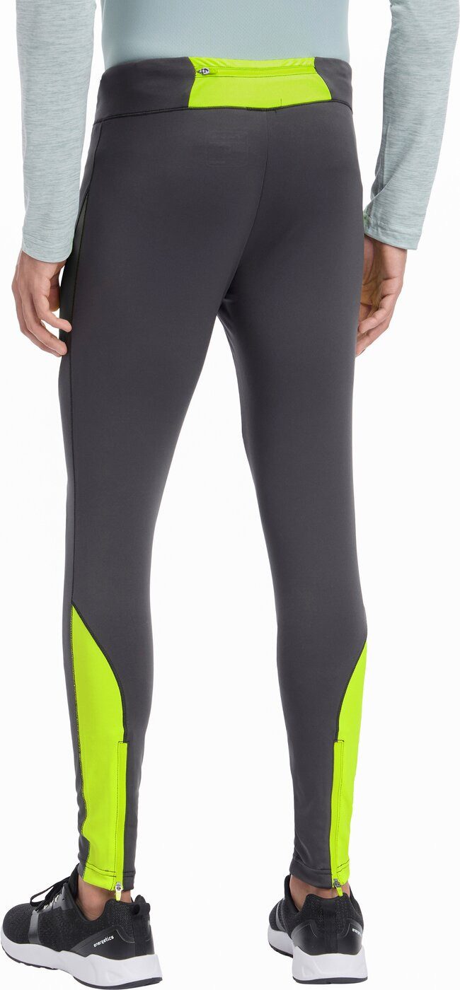Energetics Laufhose He.-Tight Theo 1/1 M ANTHRACITE/YELLOW LI