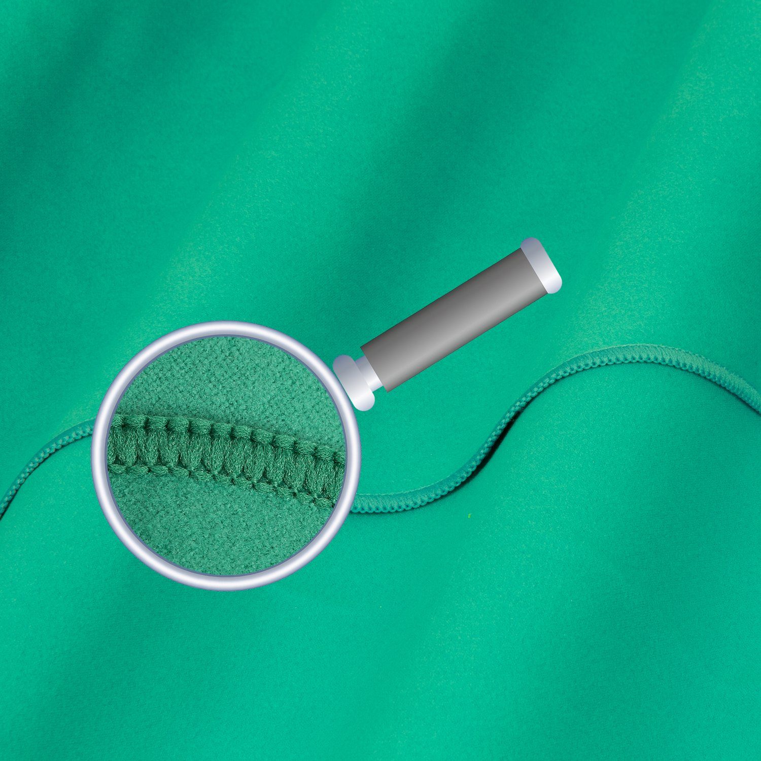 Mach1 Sporthandtuch Mikrofaser Sport Handtuch – kompakt & schnell trocknend, (1-St), Mit Reißverschlussfach – Bild 2 von 5