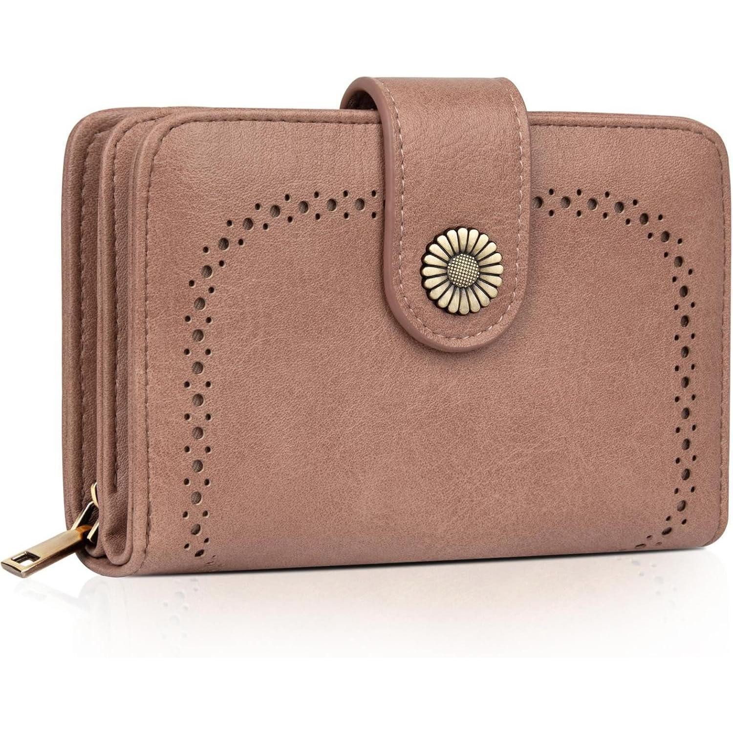 LuxusKollektion Geldbörse Geldbörse Damen Große Kapazität Vintage PU Leder Brieftasche RFID