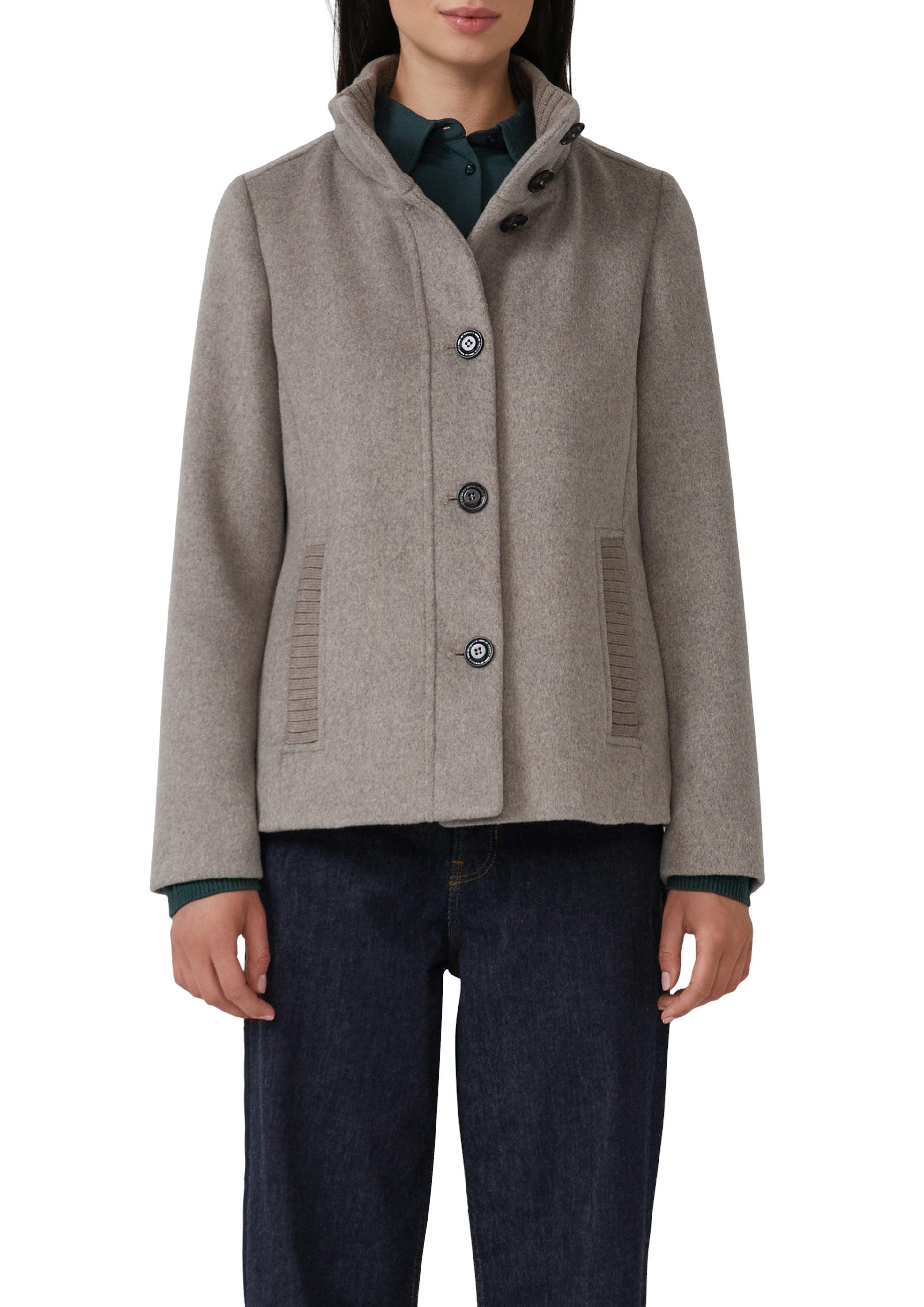 s.Oliver Wolljacke mit Stehkragen und Knopfleiste günstig online kaufen