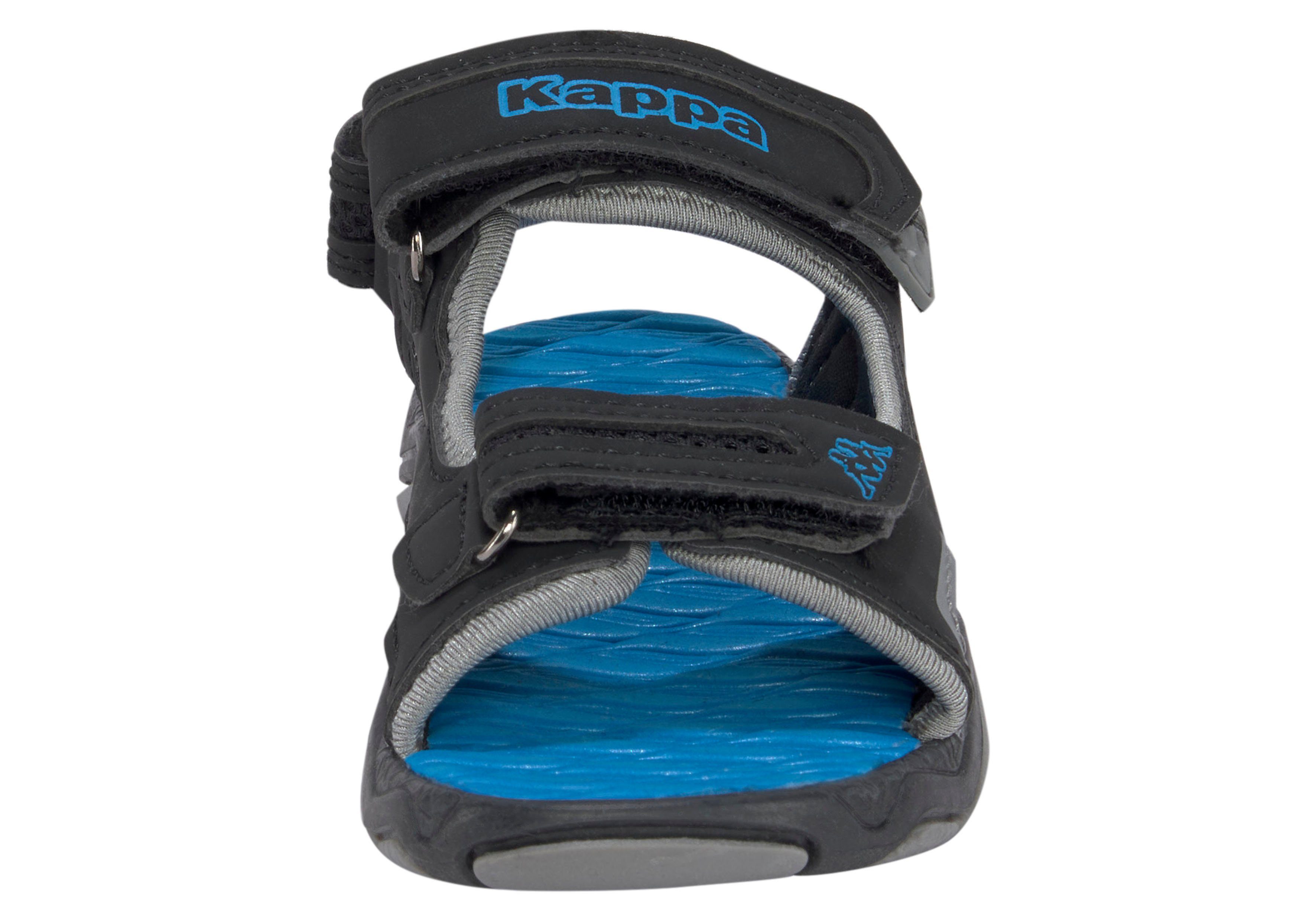 Kappa Klettverschluss schwarz-blau mit Sandale