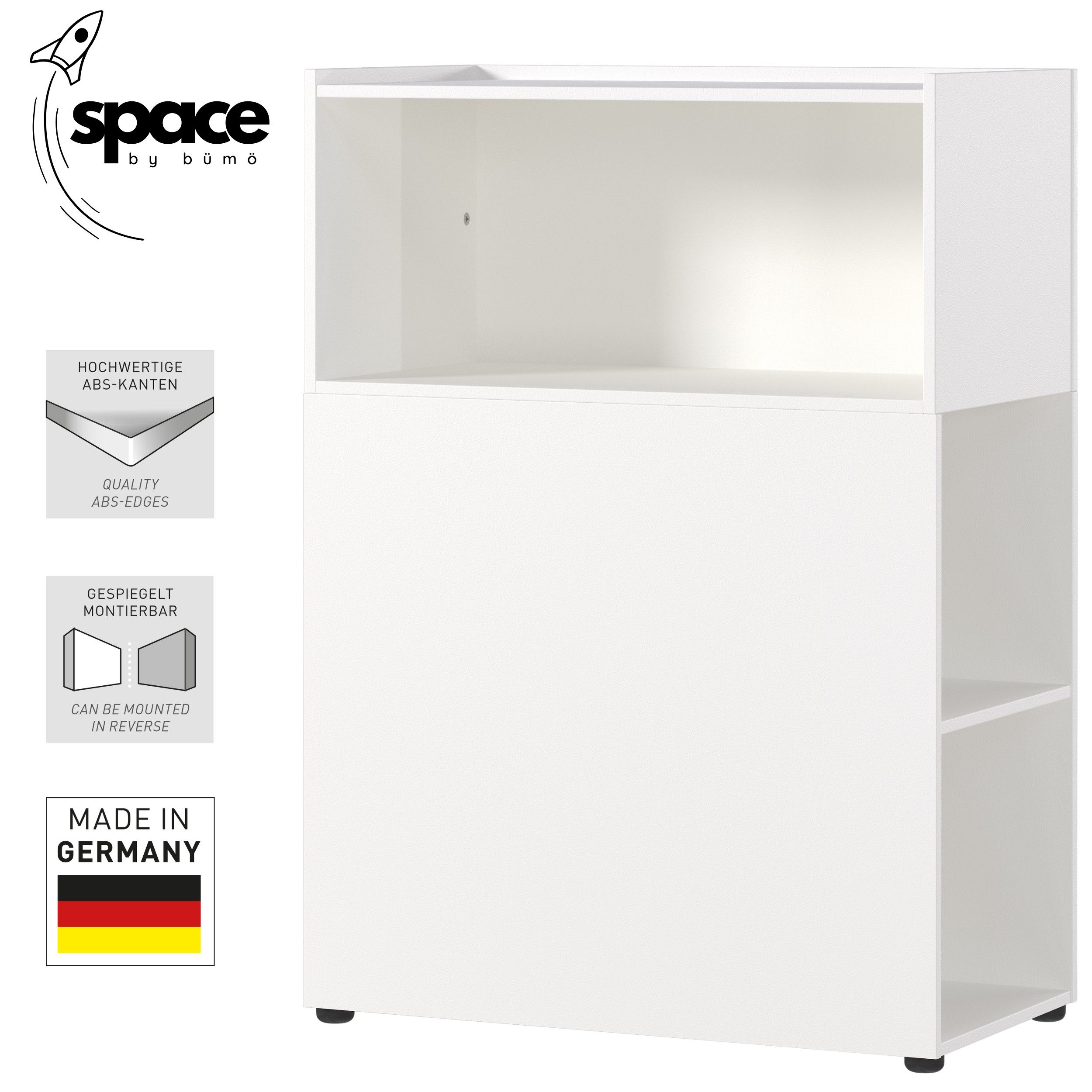 bümö Container bümö Space Schreibtisch Anstell-Regal, 5 Fächer