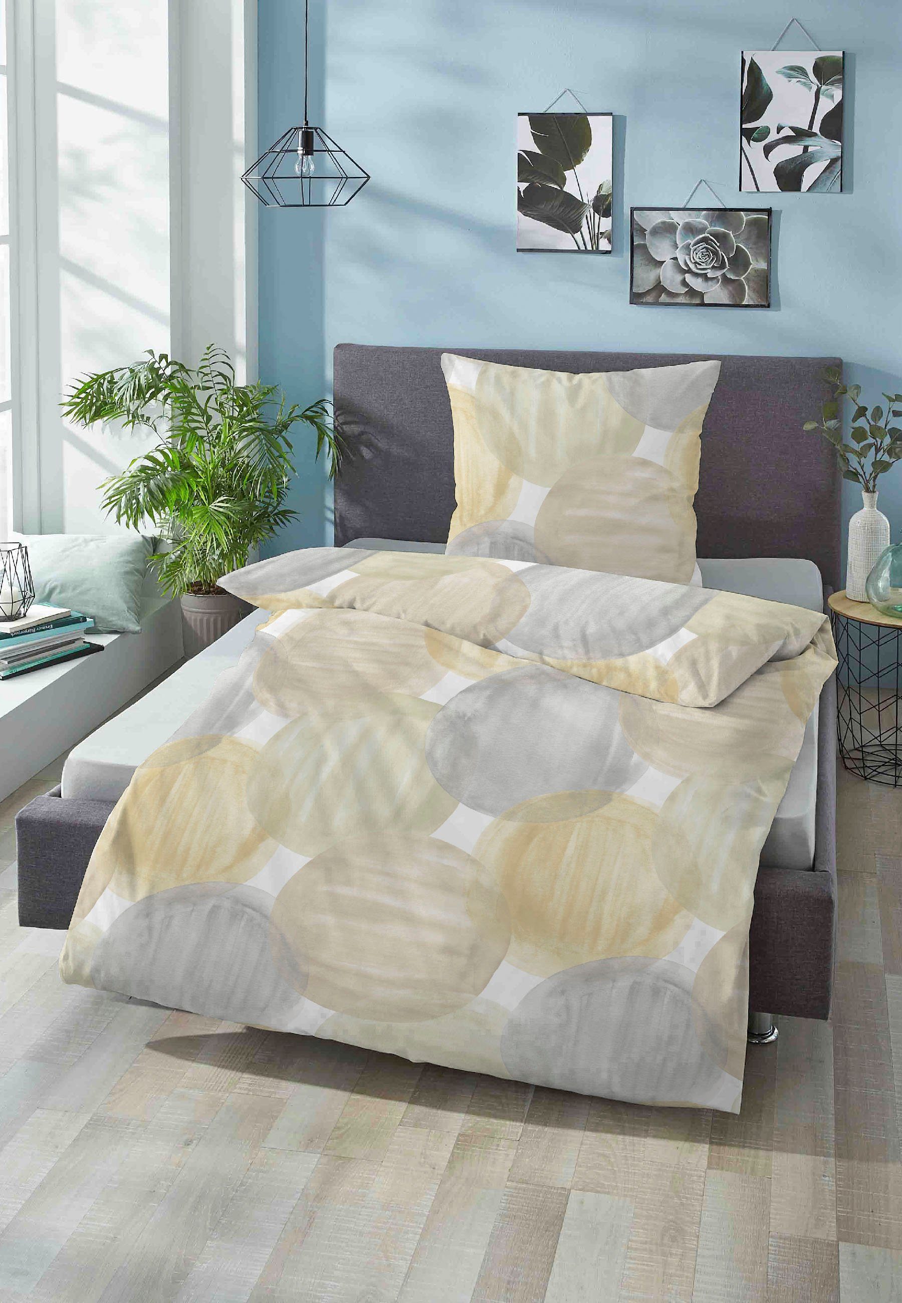 Biberna Bettwäsche Laura, Mako-Satin, 2 teilig, günstig online kaufen