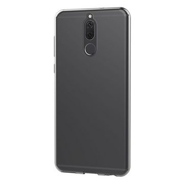 CoolGadget Handyhülle Transparent als 2in1 Schutz Cover Set für das Huawei Mate 10 Lite 5,9 Zoll, 2x Glas Display Schutz Folie + 1x TPU Case Hülle für Mate 10 Lite