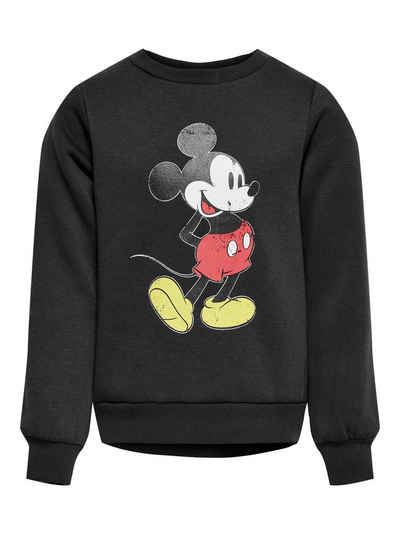 KIDS ONLY Rundhalspullover Kids Only Mädchen Sweatshirt mit "Disney" Print (1-tlg) mit lizensiertem Print, sportlicher Schnitt, mit Frontprint
