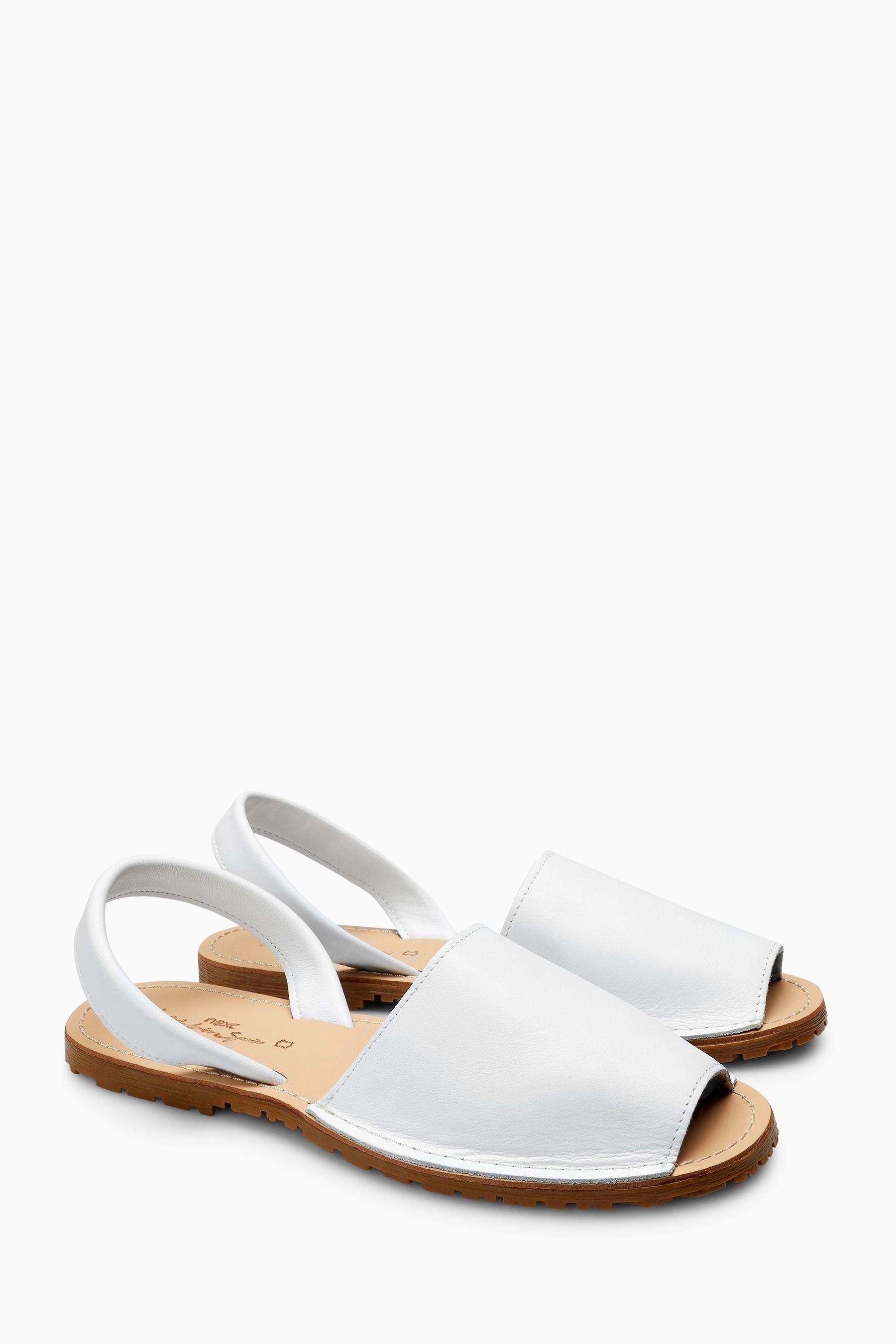 Next Strandsandale - Regular Sandale (1-tlg) White Leather