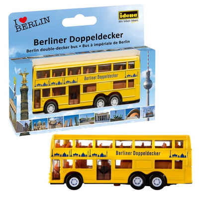 Idena Spielzeug-Bus Idena 4229634 - Modellbus Berliner Doppeldecker, mit Freilauf, ca. 13