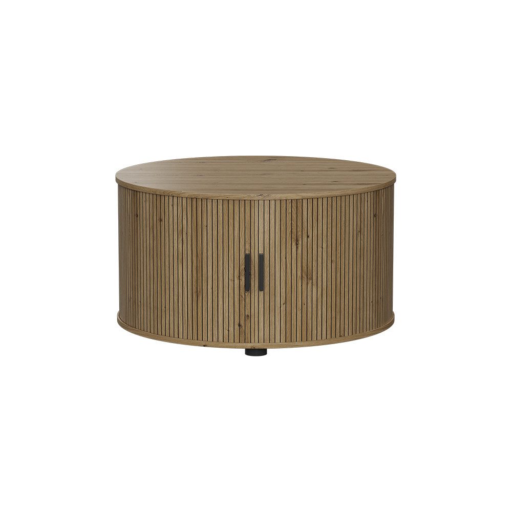Vicco Couchtisch Selva, Eiche, 80 x 80 cm mit Schiebtür (1-St) günstig online kaufen